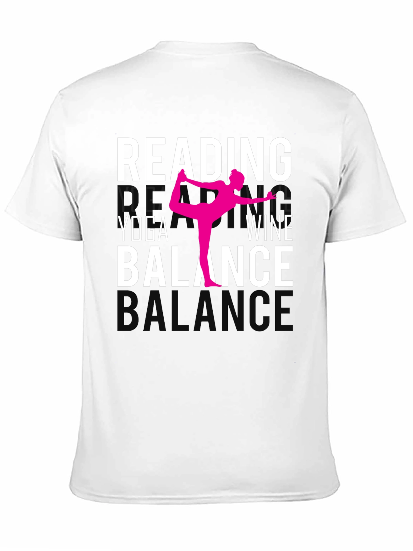 Reading Yoga Wine Balance Graphic Tee