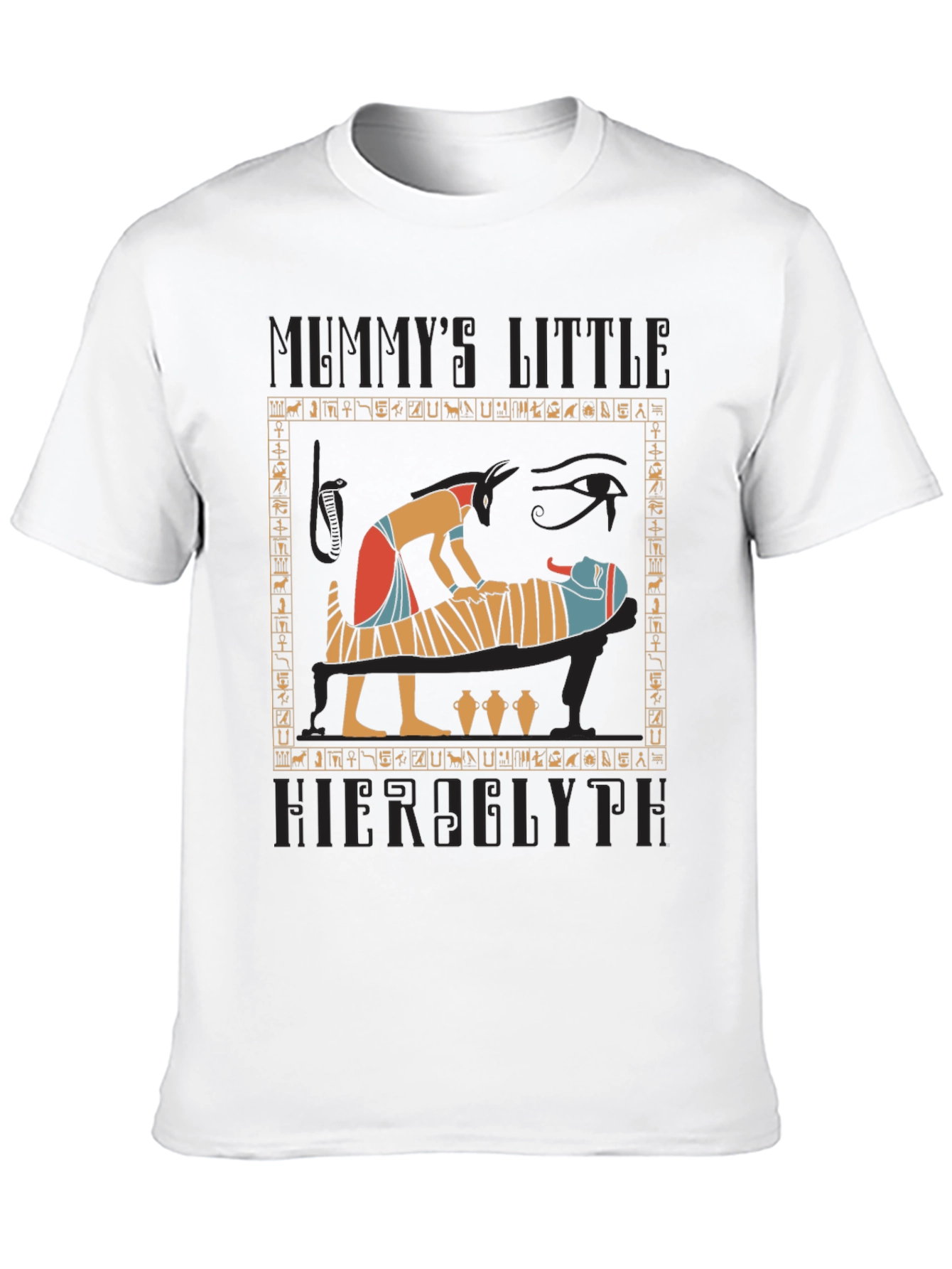 Mummys Little Hieroglyph Black T-Shirt