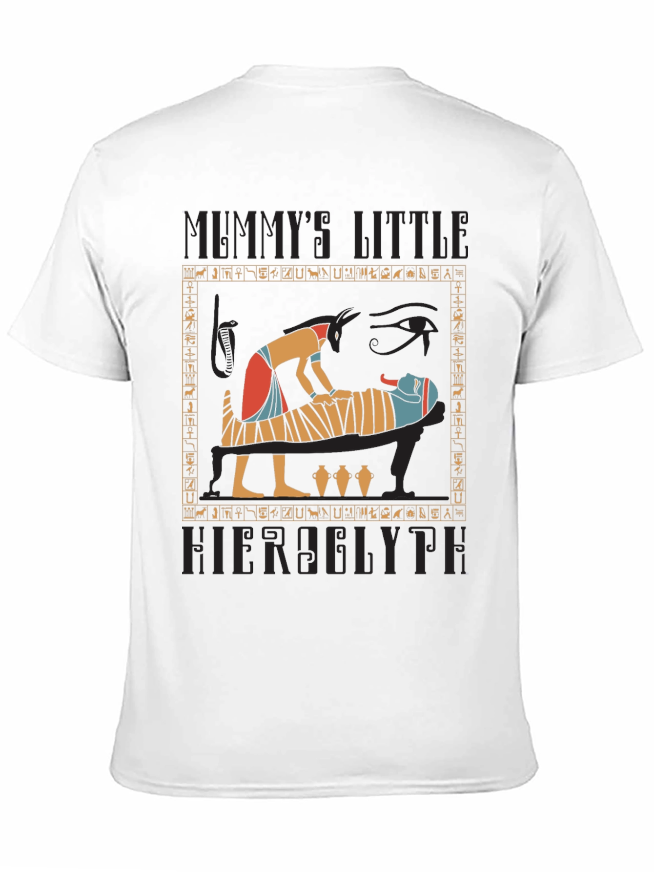 Mummys Little Hieroglyph Black T-Shirt
