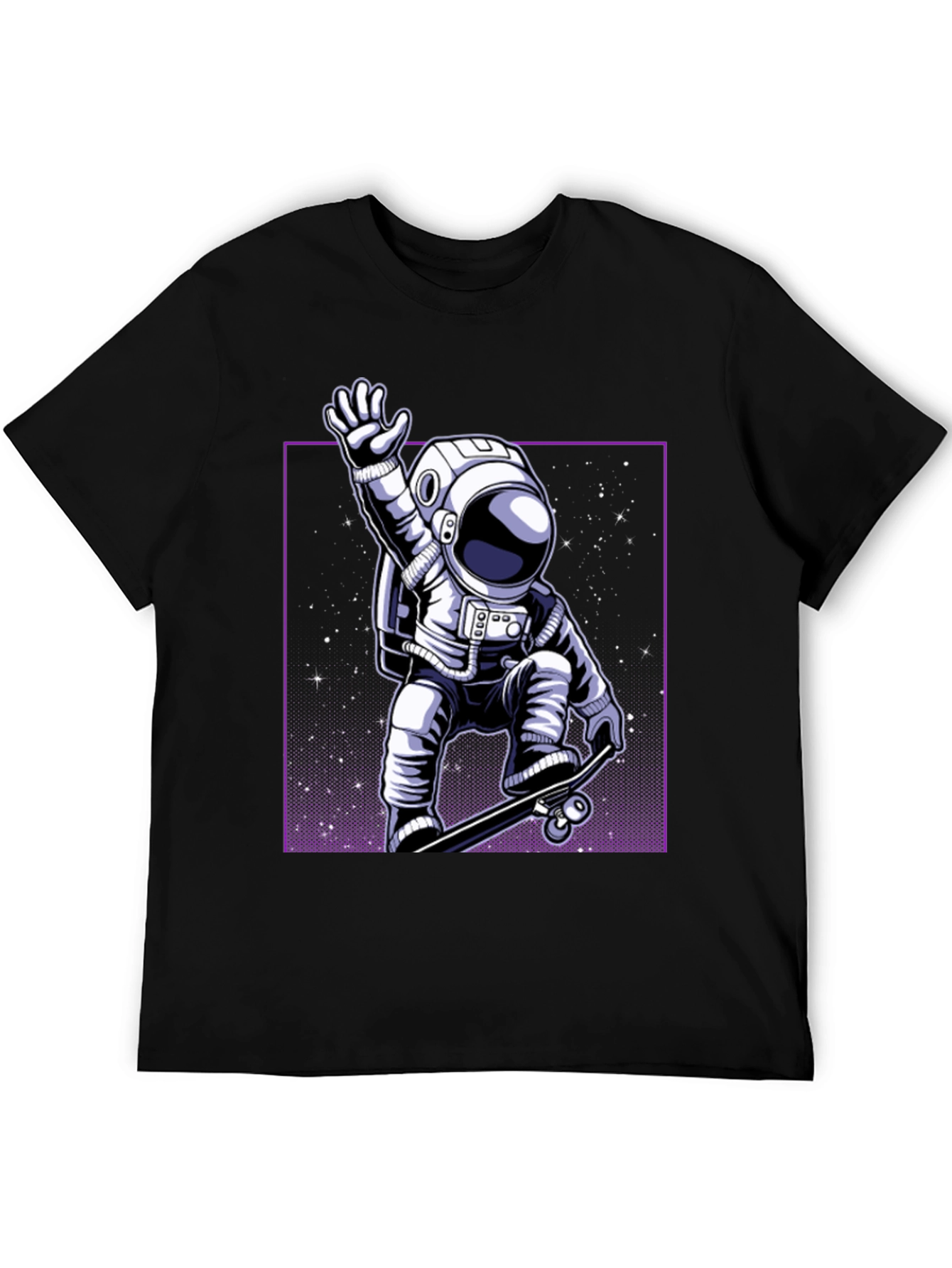 Skateboarding Astronaut Graphic Tee