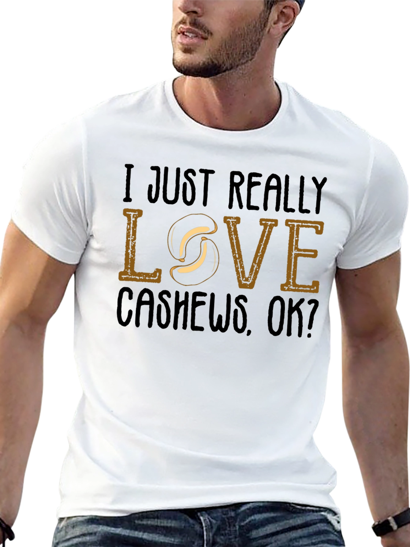 Cashew Lover T-Shirt - Funny Nutty Tee