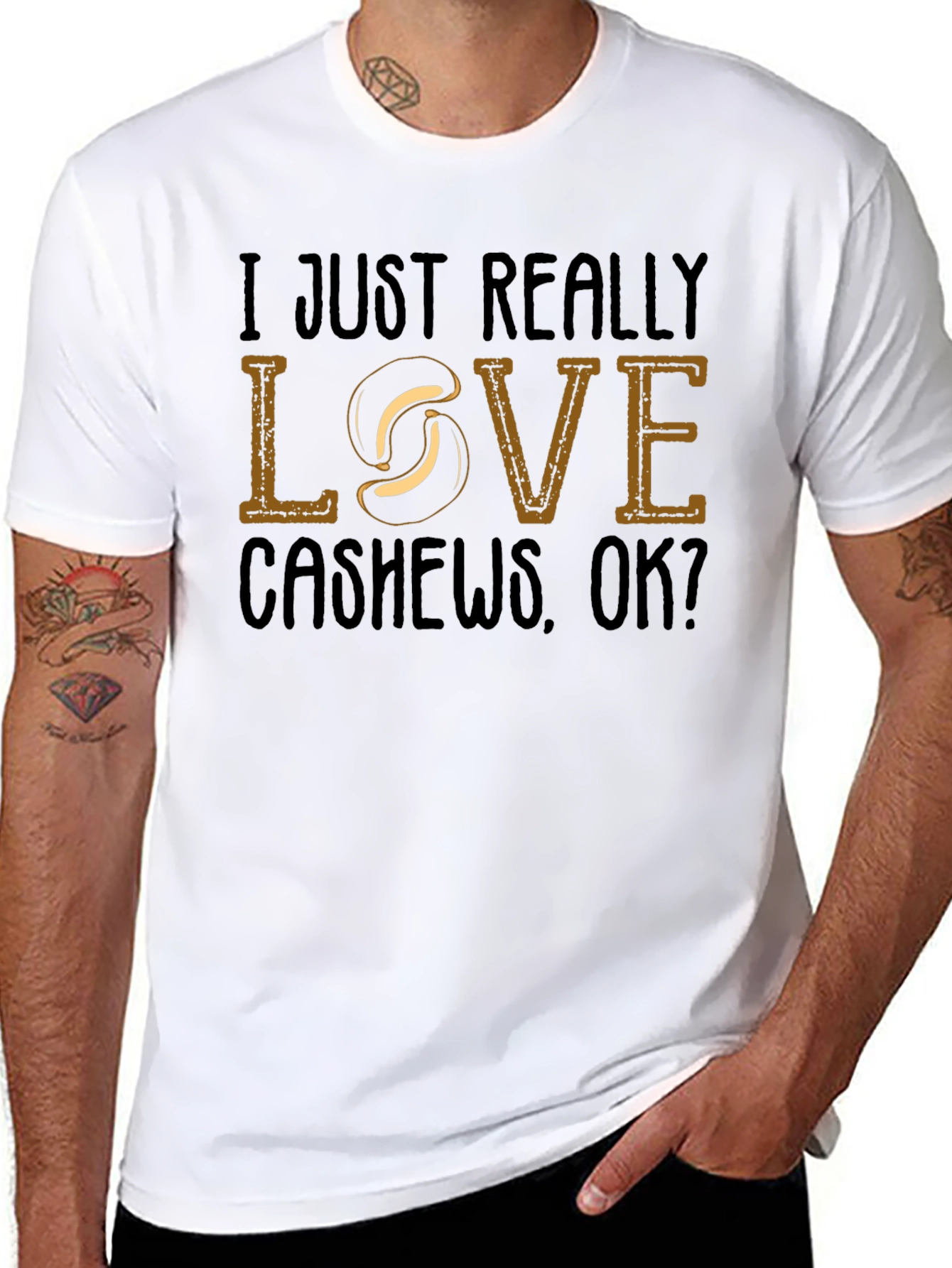 Cashew Lover T-Shirt - Funny Nutty Tee