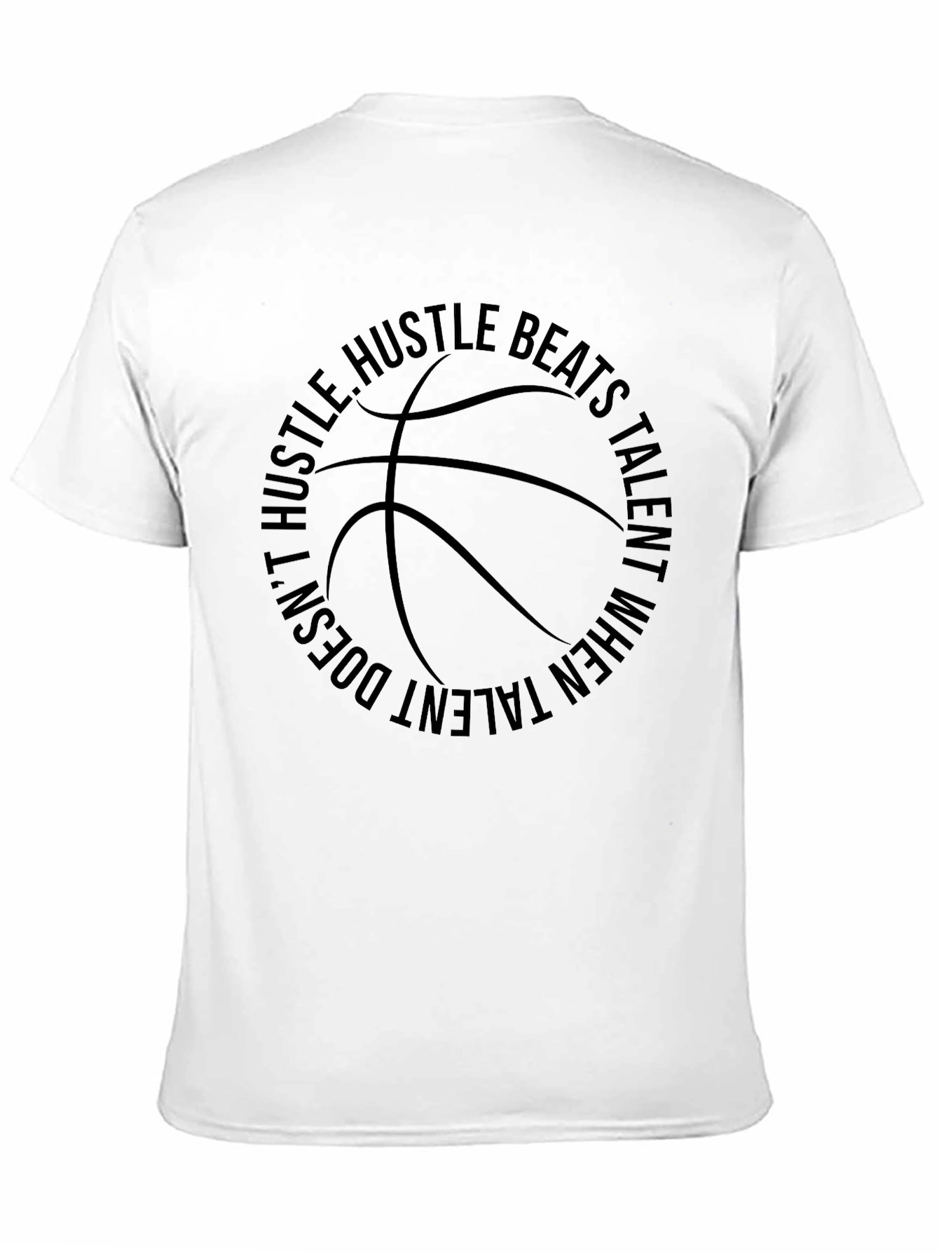 Hustle Beats Talent Black T-Shirt