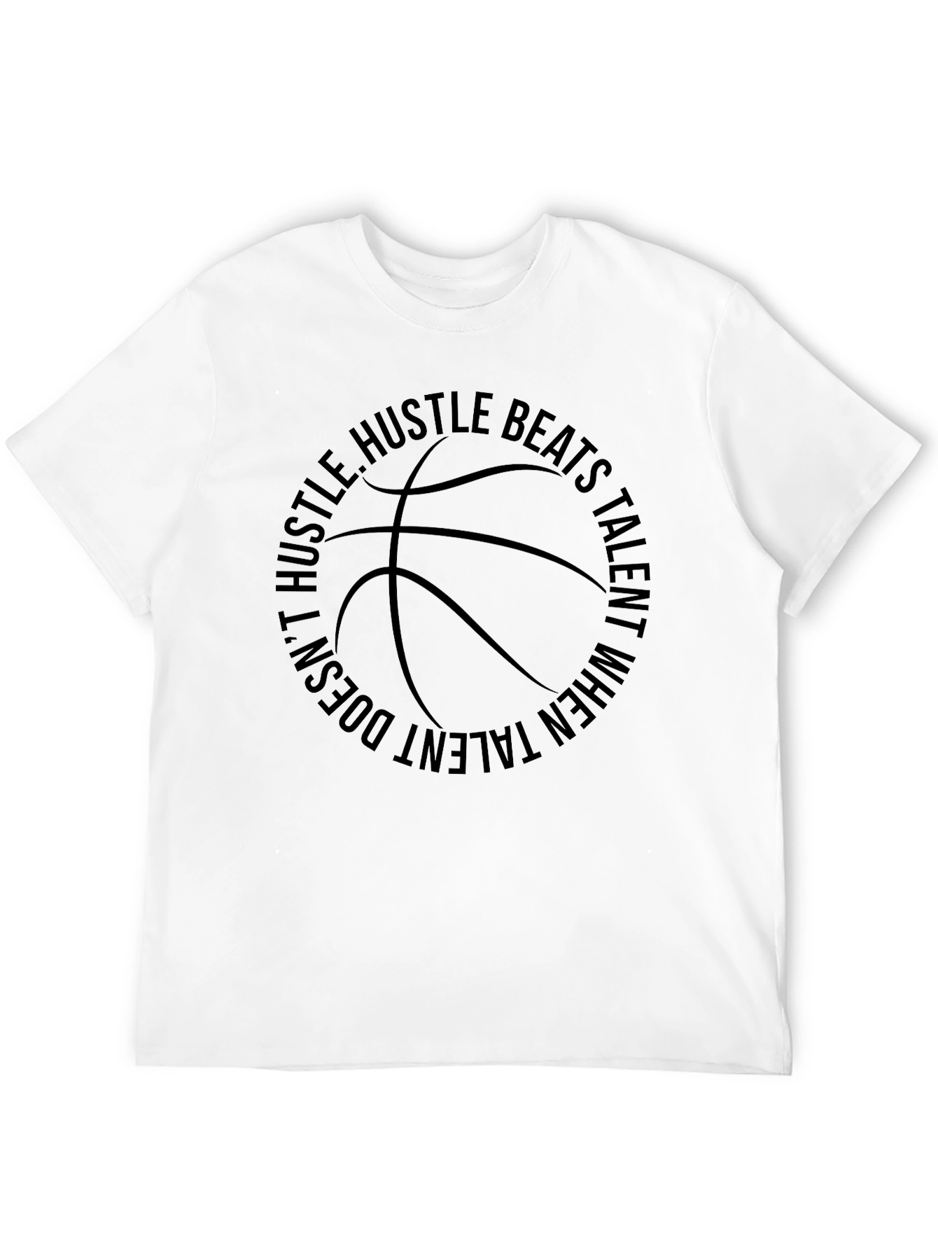 Hustle Beats Talent Black T-Shirt