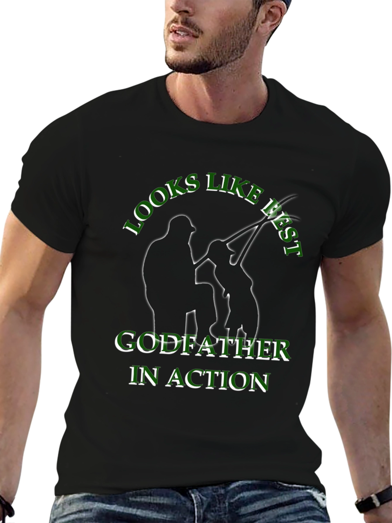 Godfather In Action Graphic T-Shirt