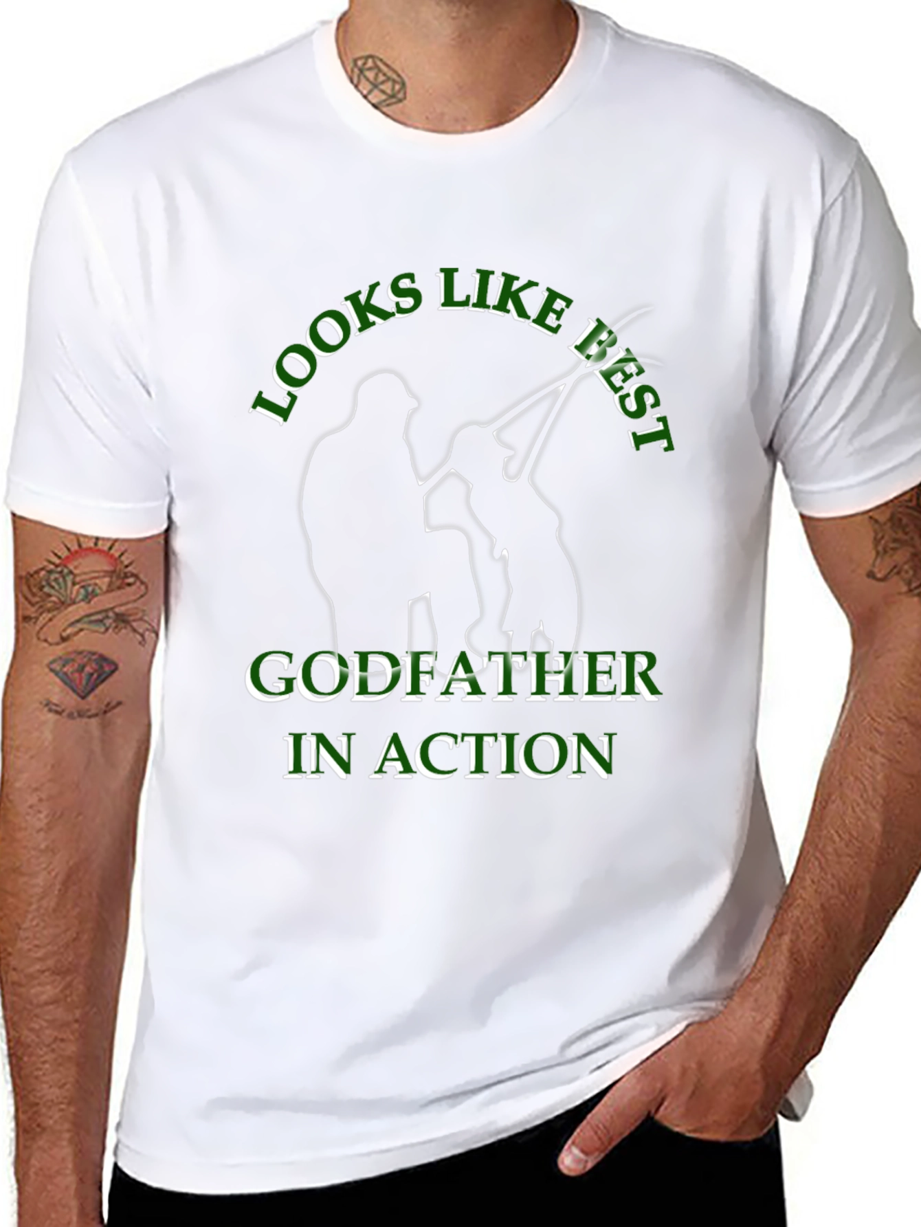 Godfather In Action Graphic T-Shirt