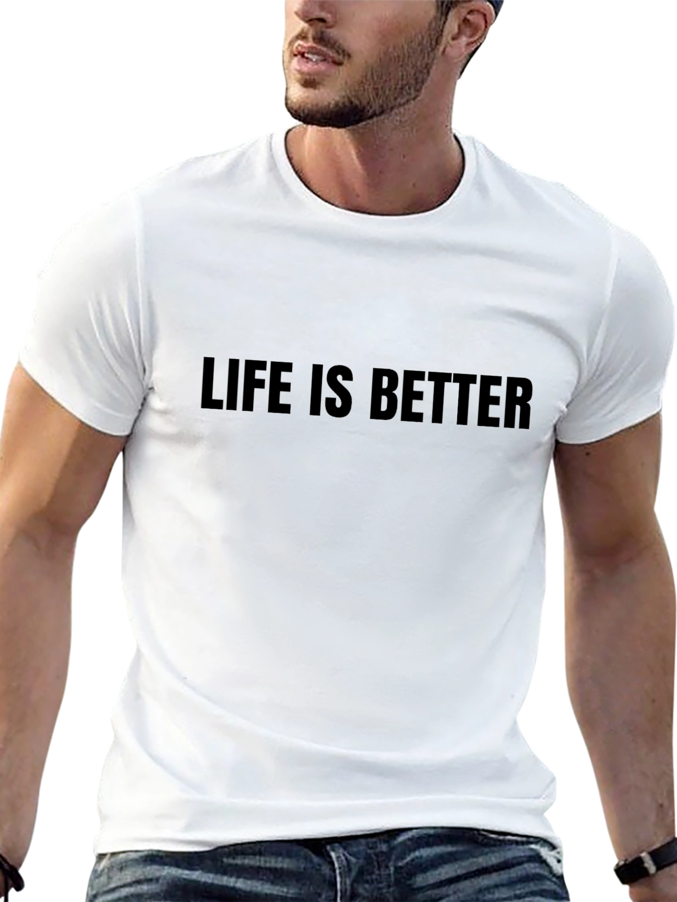 Life is Better - Mens Black Graphic Tee