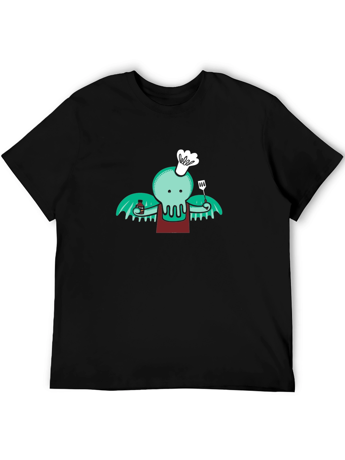 Chef Cthulhu T-Shirt - Kraken BBQ Master