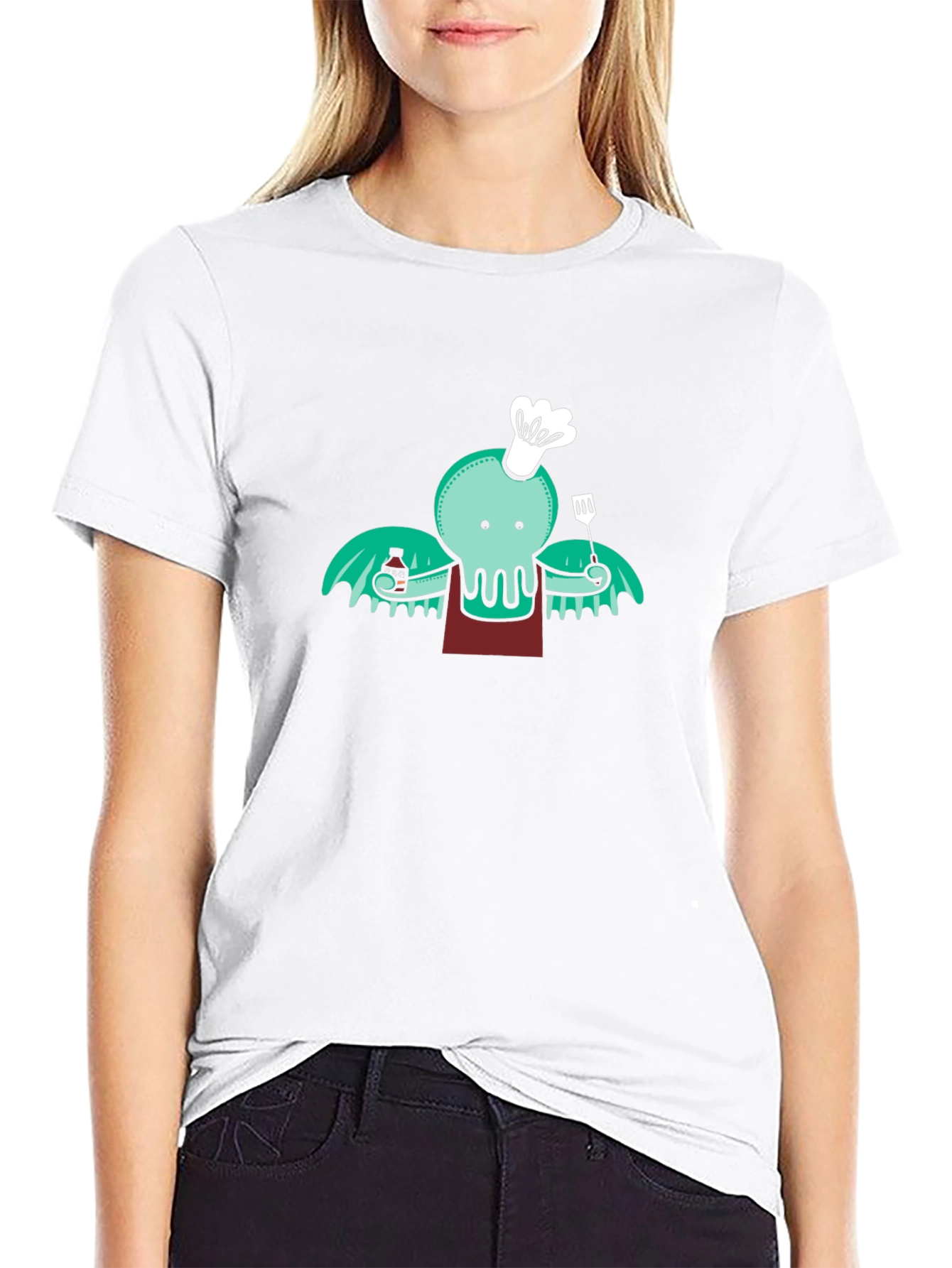 Chef Cthulhu T-Shirt - Kraken BBQ Master