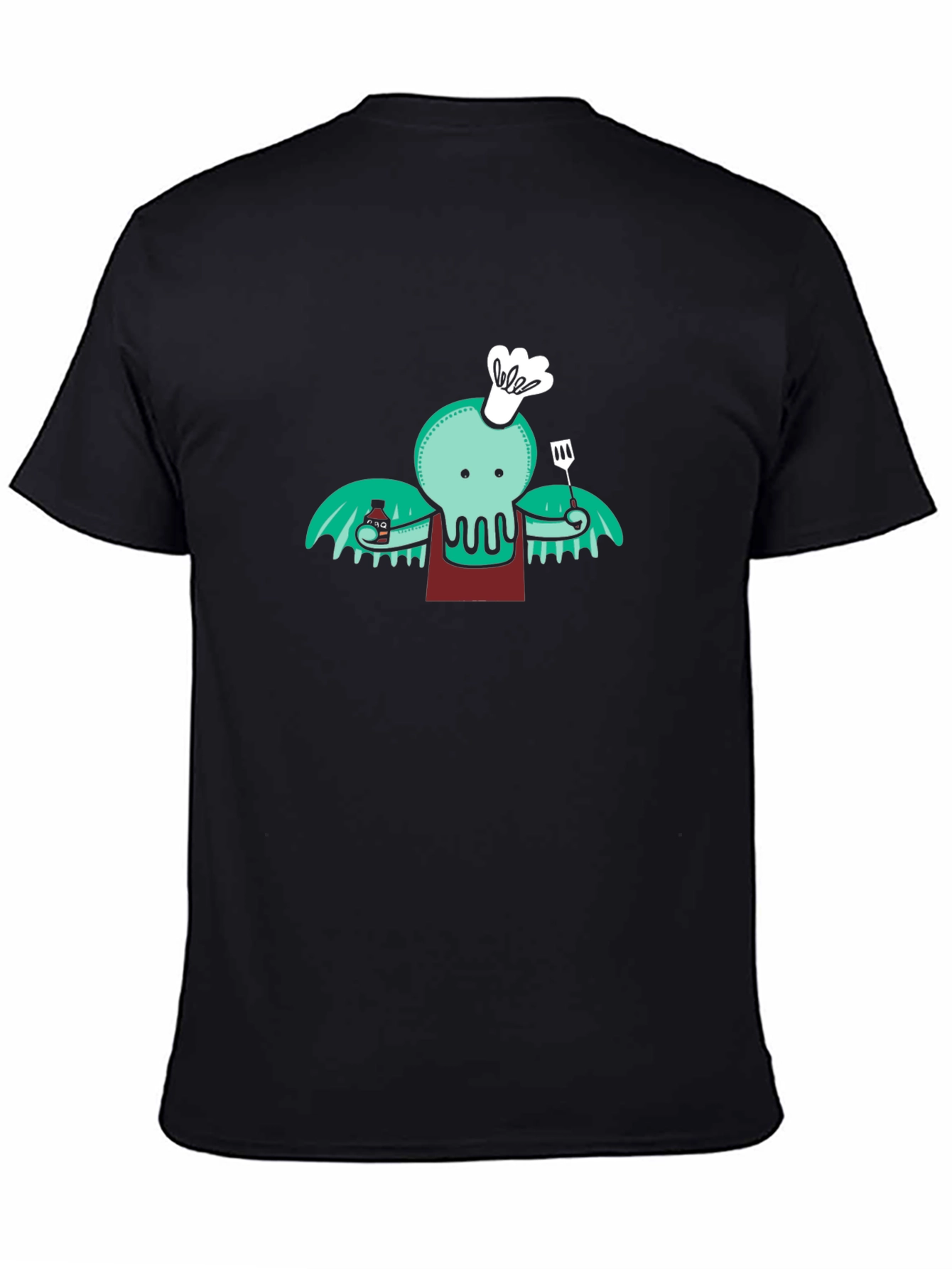 Chef Cthulhu T-Shirt - Kraken BBQ Master