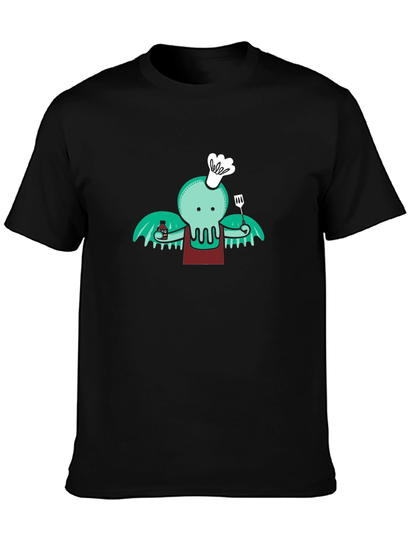 Chef Cthulhu T-Shirt - Kraken BBQ Master
