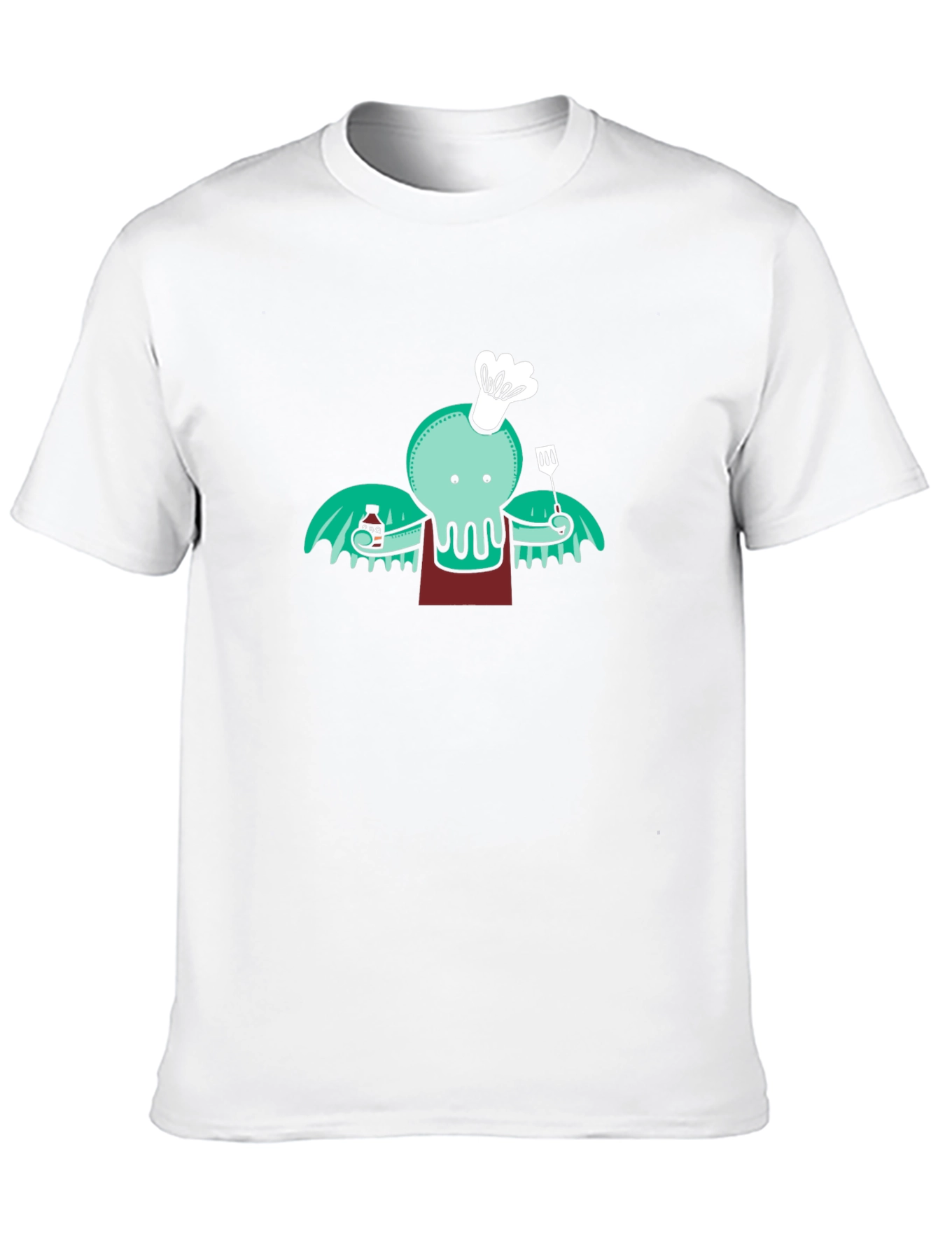 Chef Cthulhu T-Shirt - Kraken BBQ Master