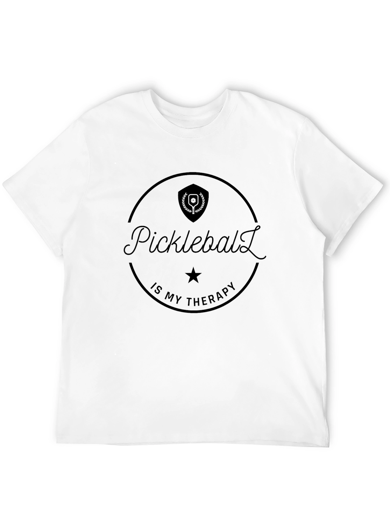 Pickleball Therapy Graphic T-Shirt - Sporty Comfort