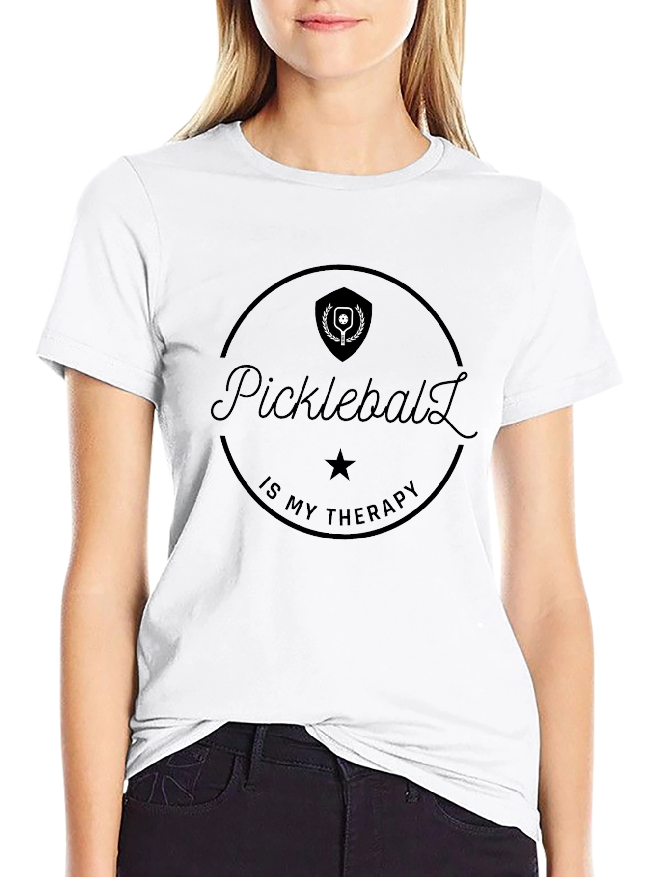 Pickleball Therapy Graphic T-Shirt - Sporty Comfort