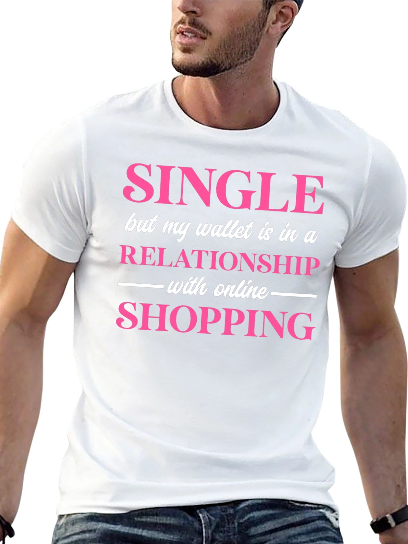 Single Wallet Relationship Online Shopping Graphic Tee