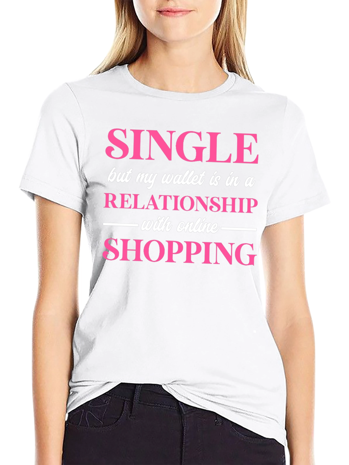 Single Wallet Relationship Online Shopping Graphic Tee