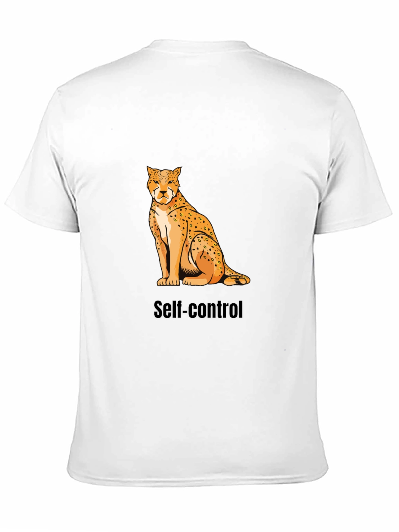 Self-Control Cheetah Graphic T-Shirt - Premium Cotton