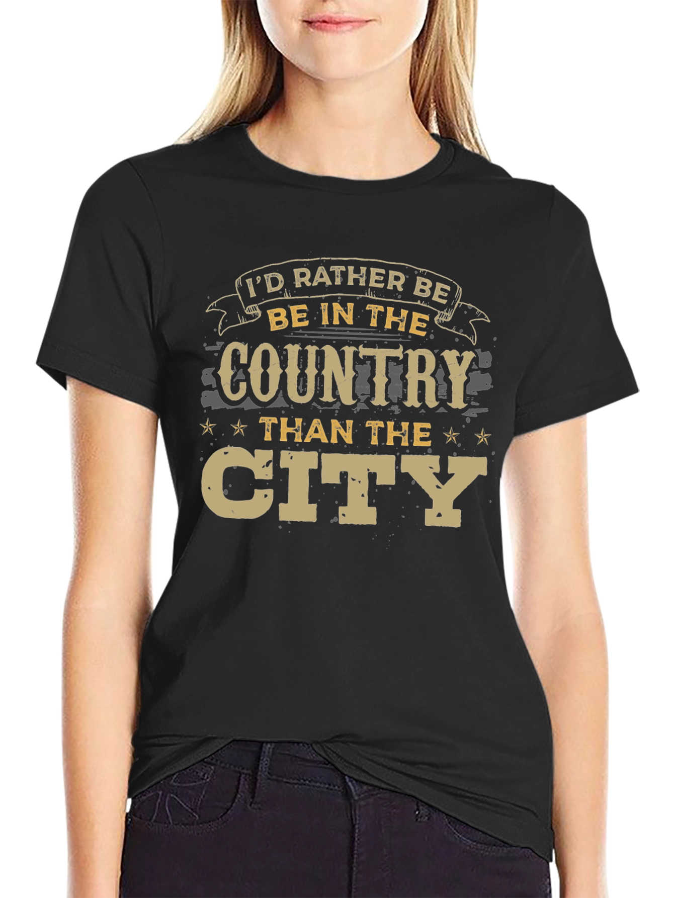 Country vs City Graphic Tee