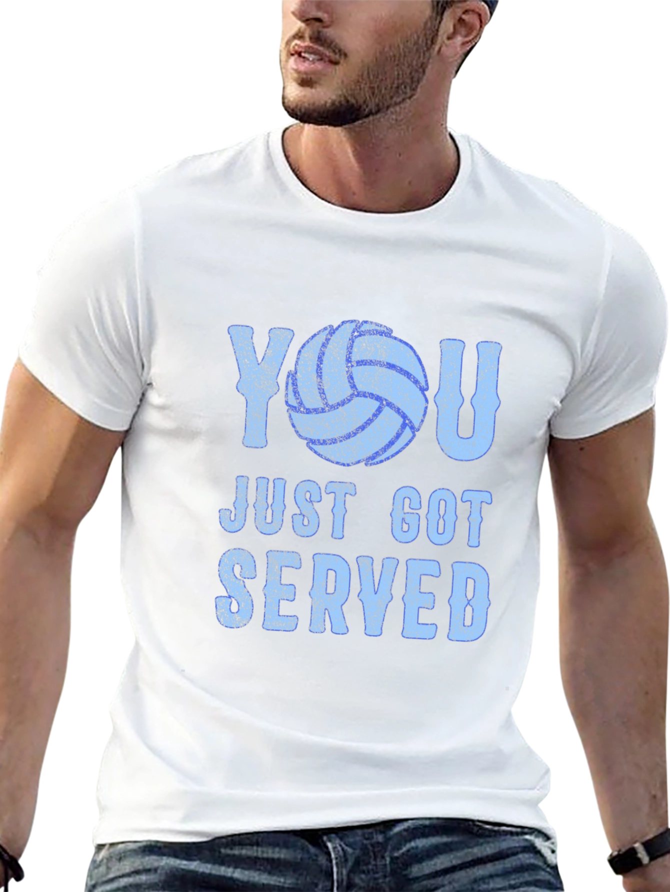 You Just Got Served Volleyball Graphic T-Shirt