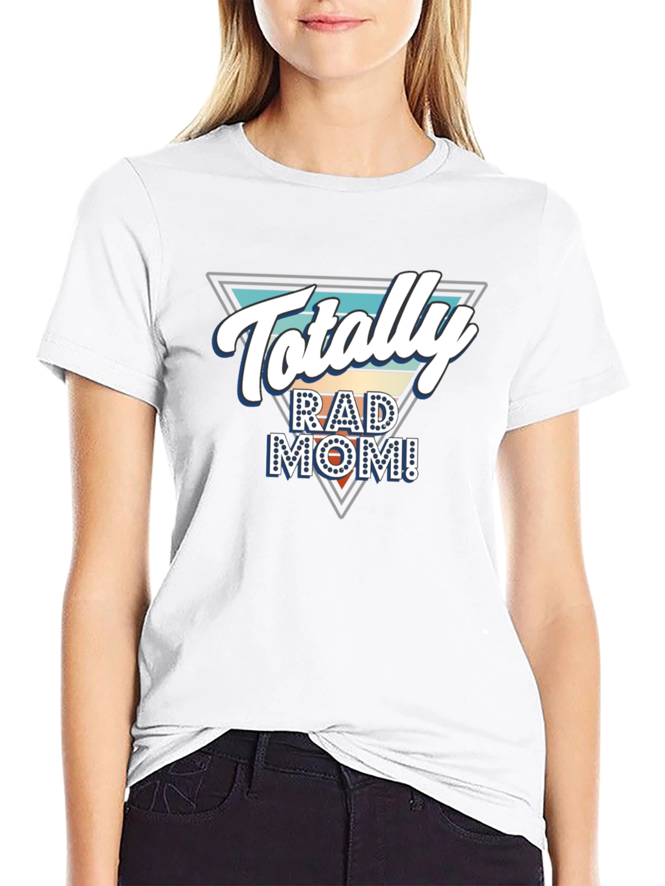 Totally Rad Mom Graphic Tee - Black