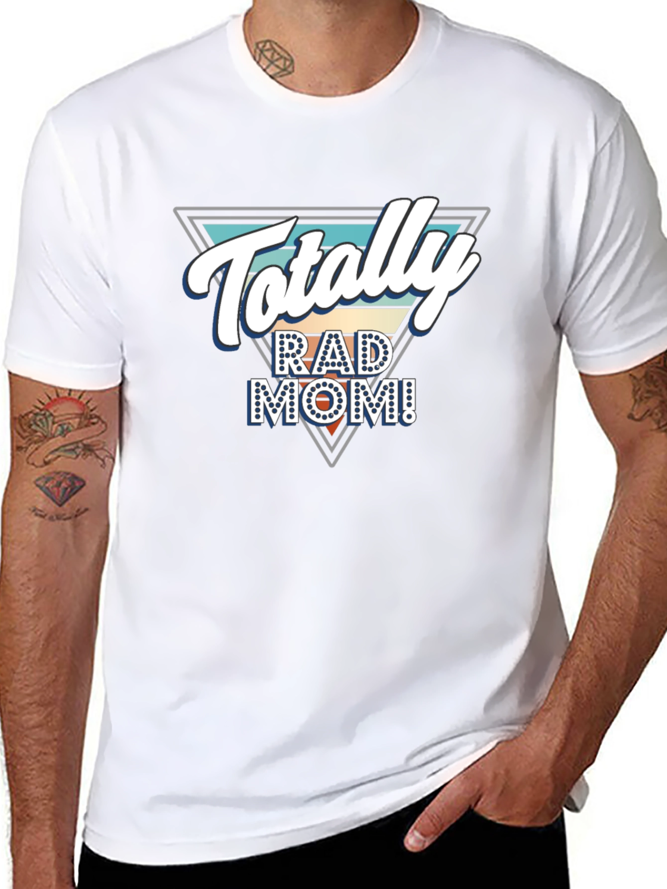 Totally Rad Mom Graphic Tee - Black