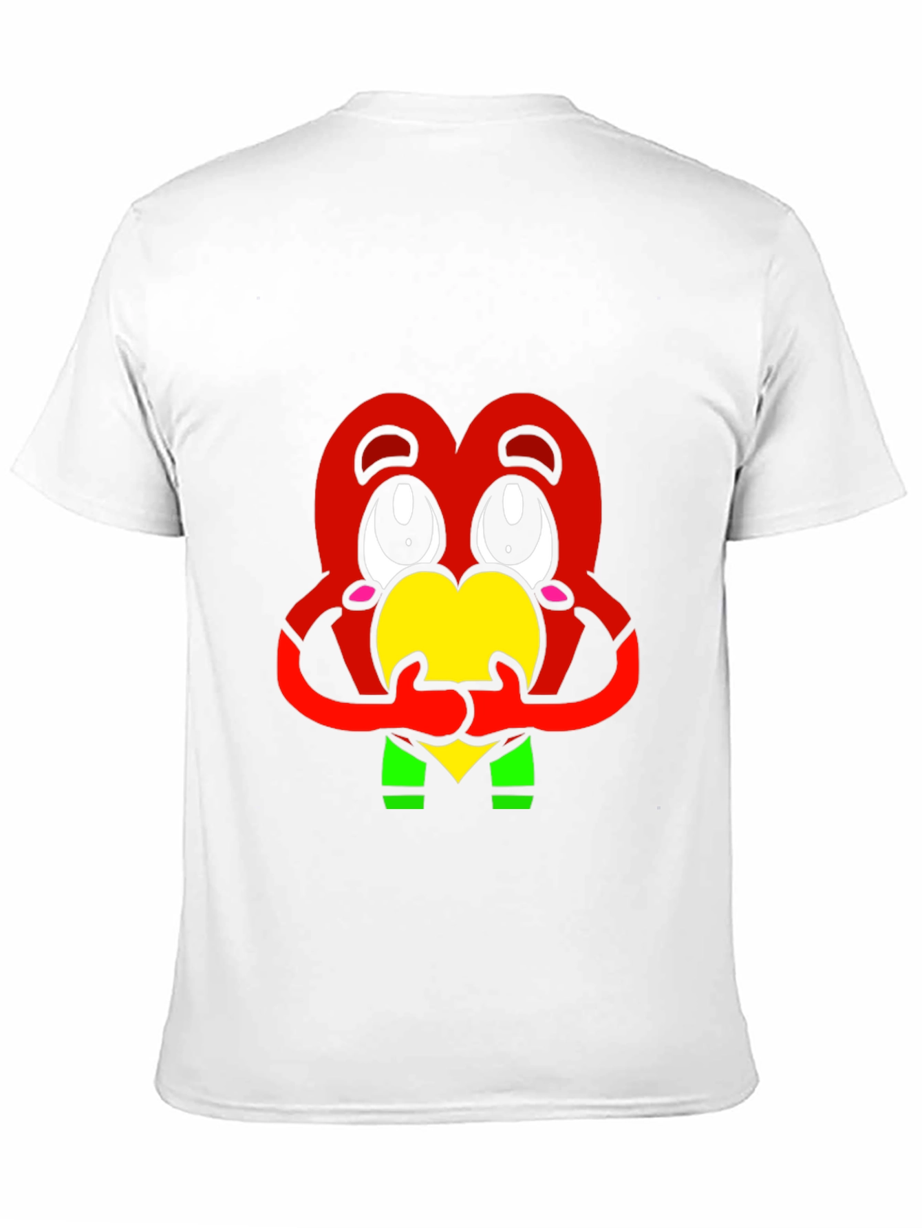 Heart Character Graphic Tee - Black