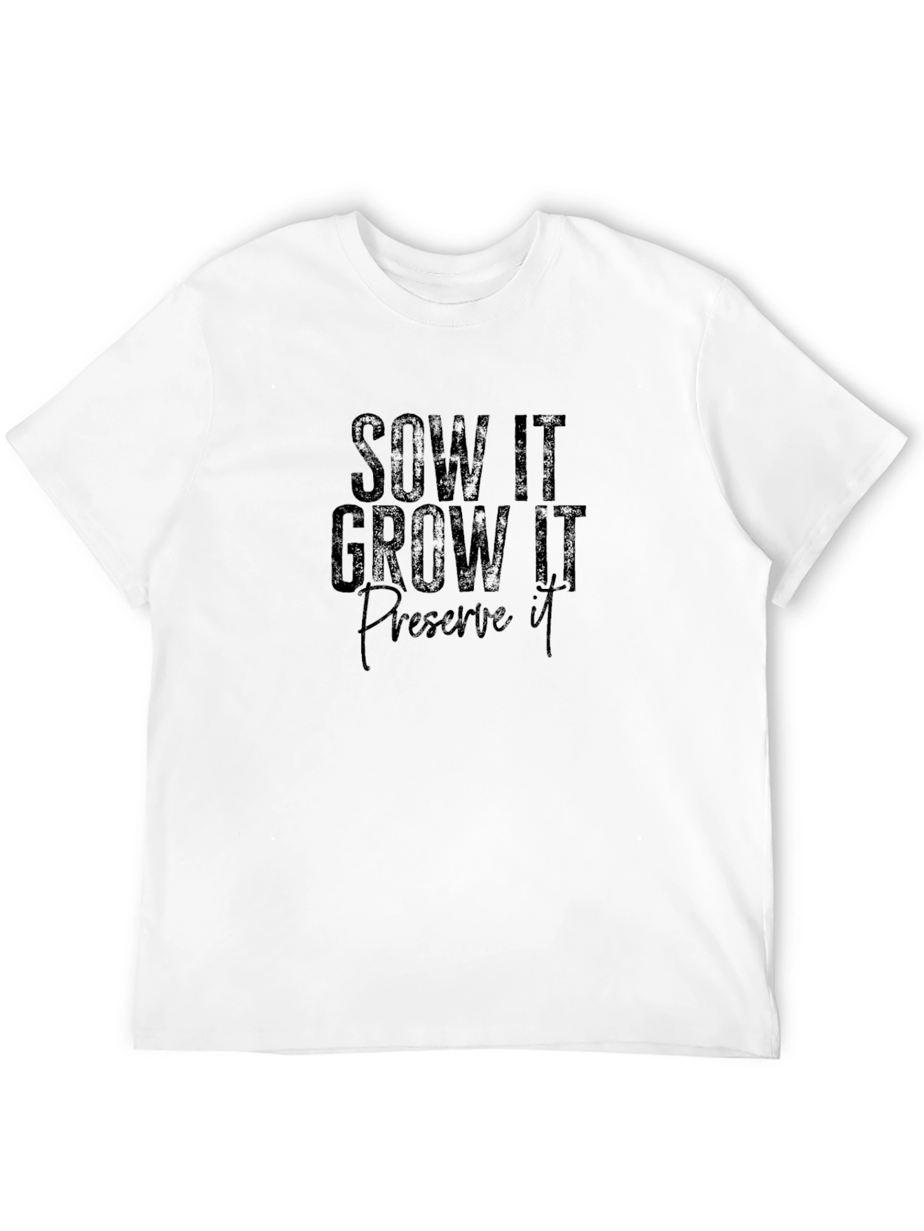 Sow It Grow It Preserve It Black Tee