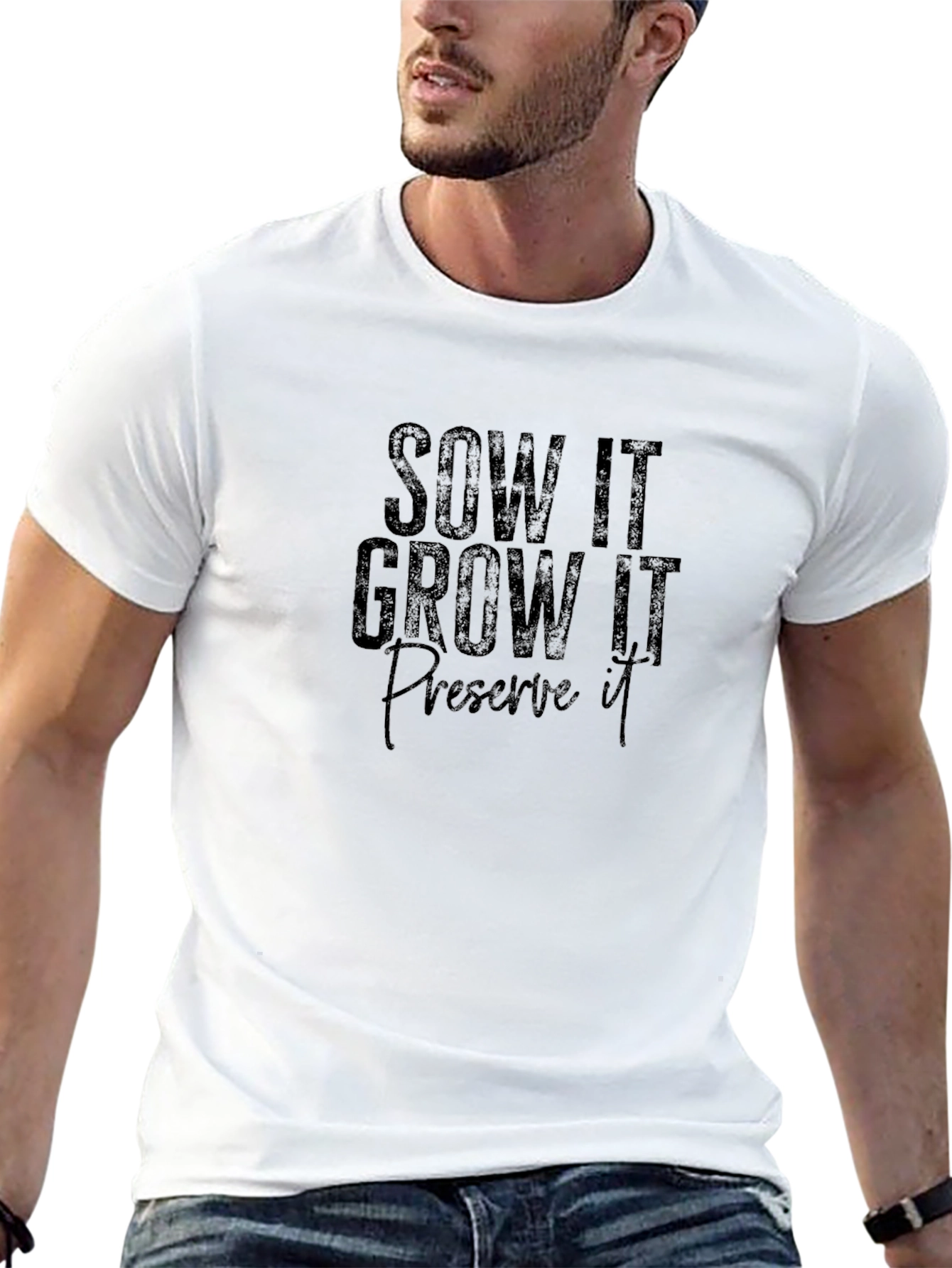 Sow It Grow It Preserve It Black Tee