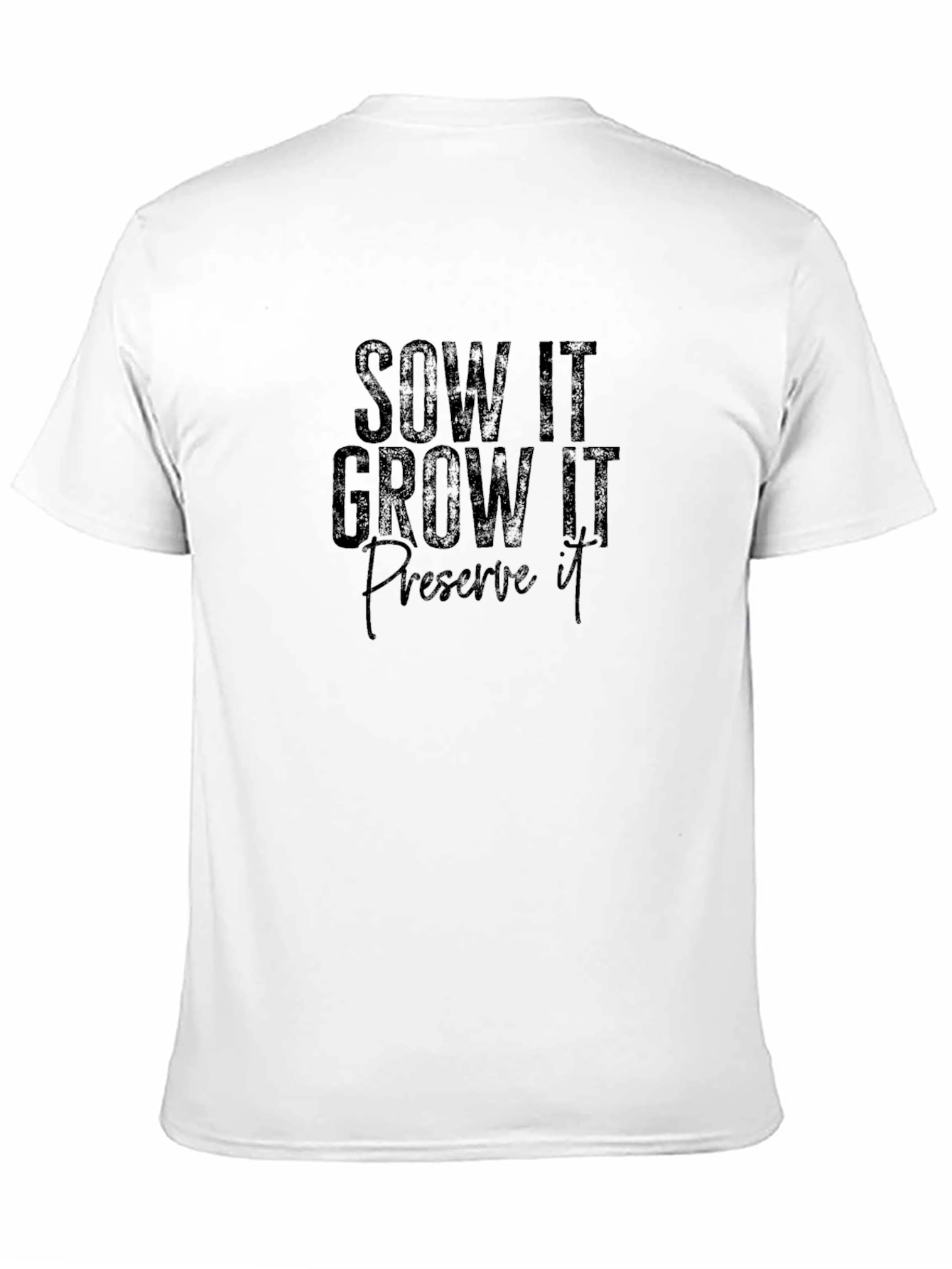 Sow It Grow It Preserve It Black Tee