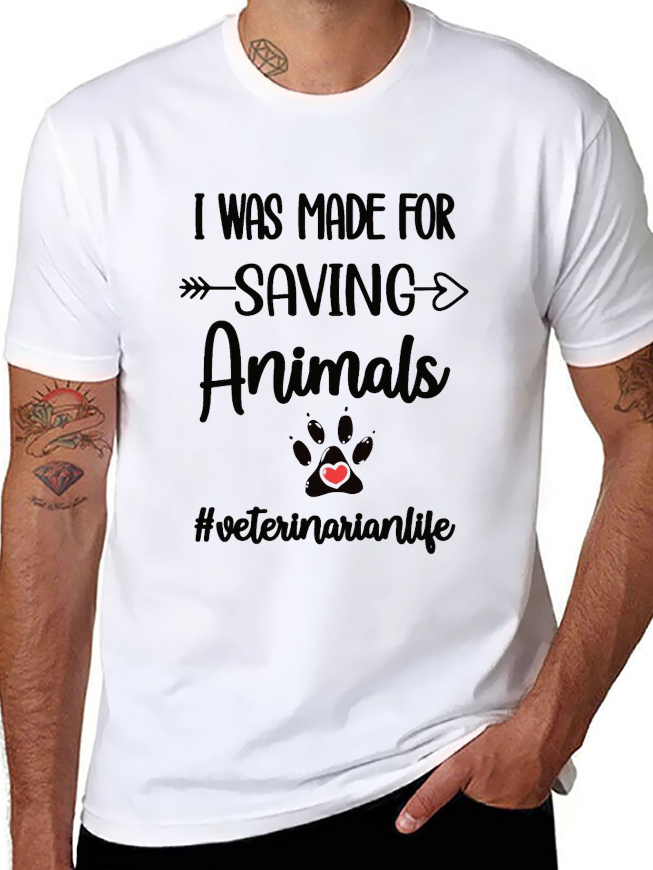 Saving Animals T-Shirt Veterinarian Life