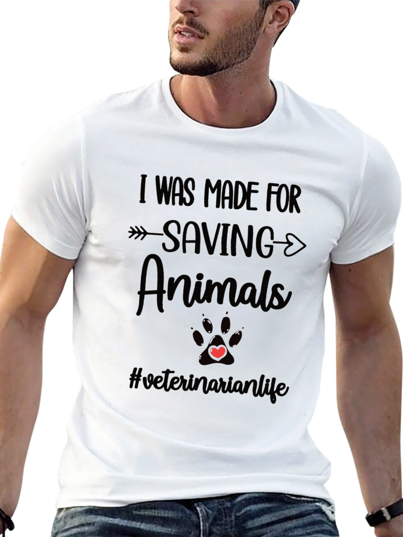 Saving Animals T-Shirt Veterinarian Life