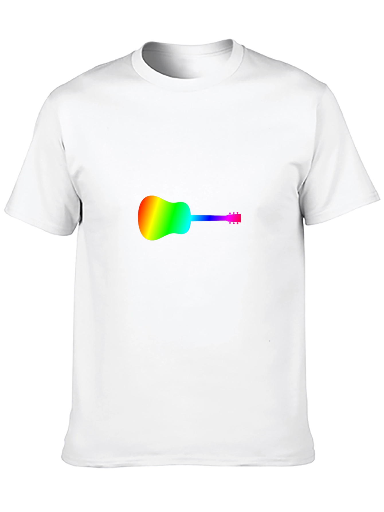 Rainbow Guitar Black T-Shirt