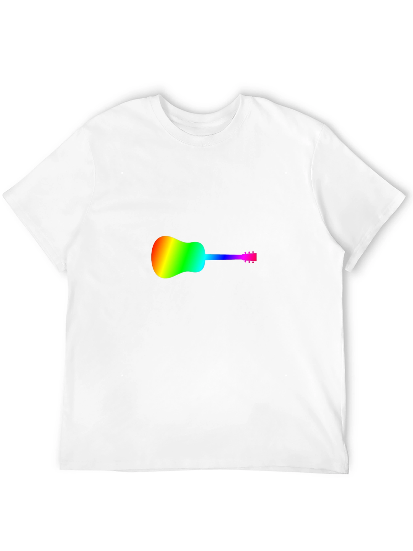 Rainbow Guitar Black T-Shirt