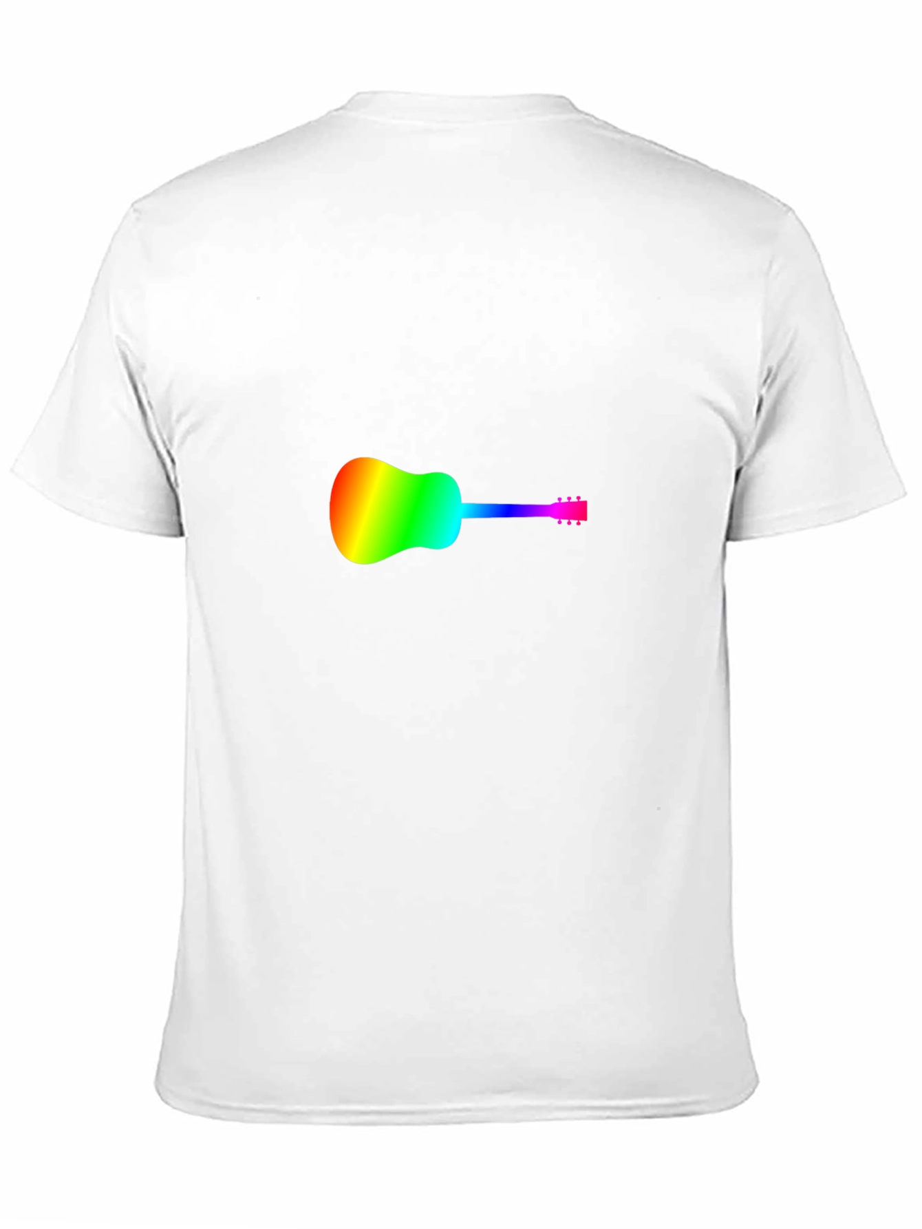 Rainbow Guitar Black T-Shirt