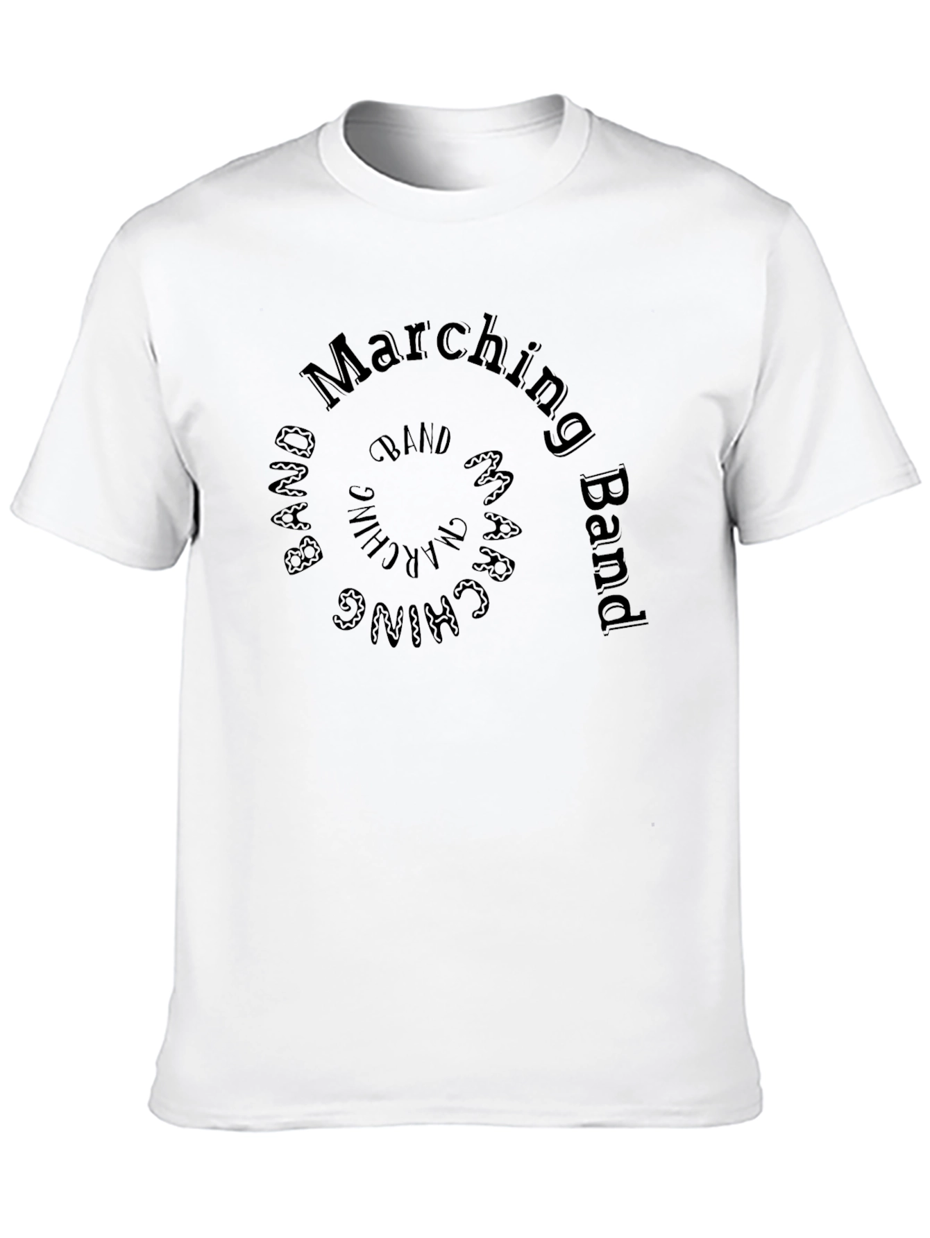 Marching Band Spiral Graphic T-Shirt