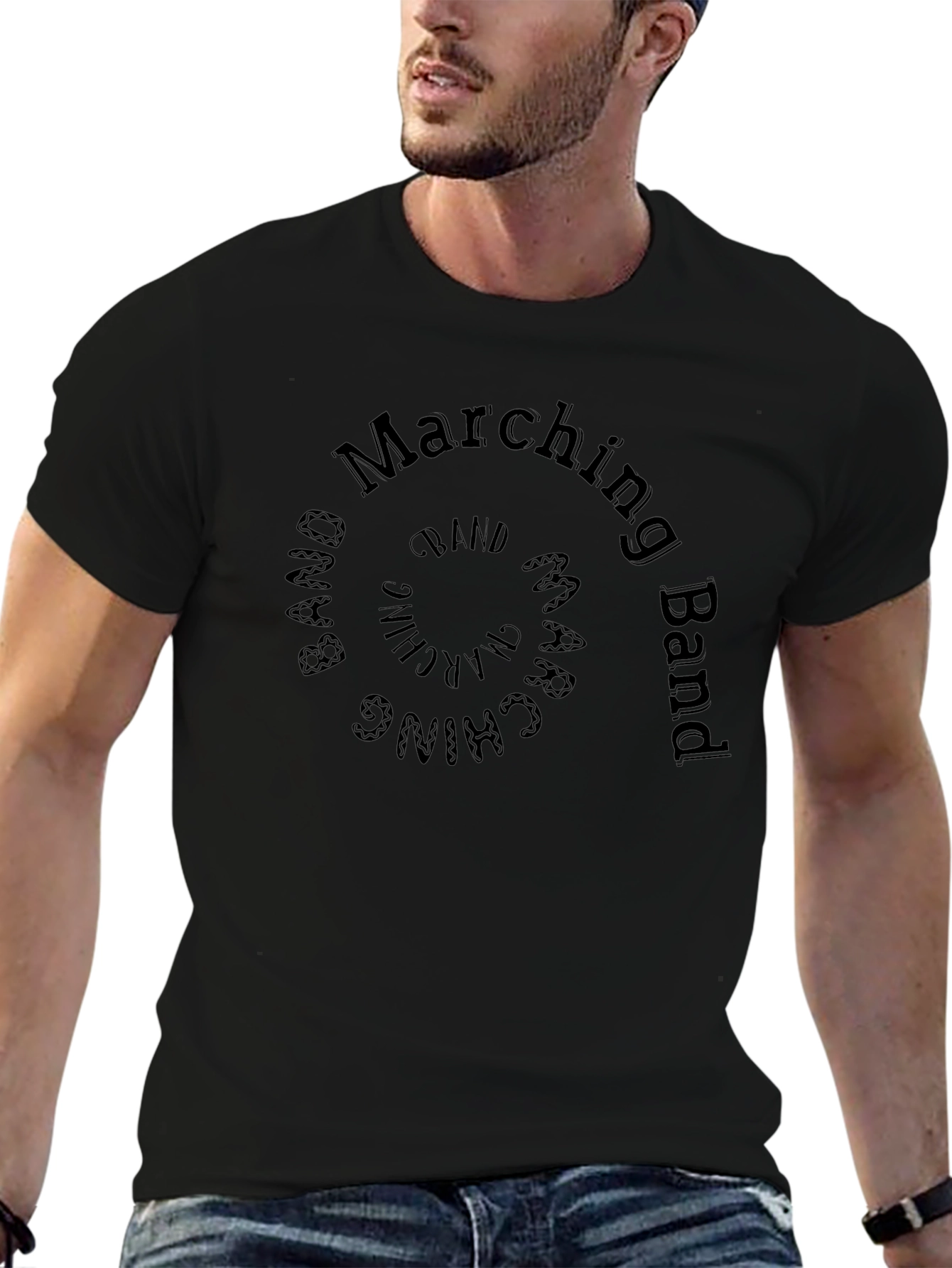 Marching Band Spiral Graphic T-Shirt