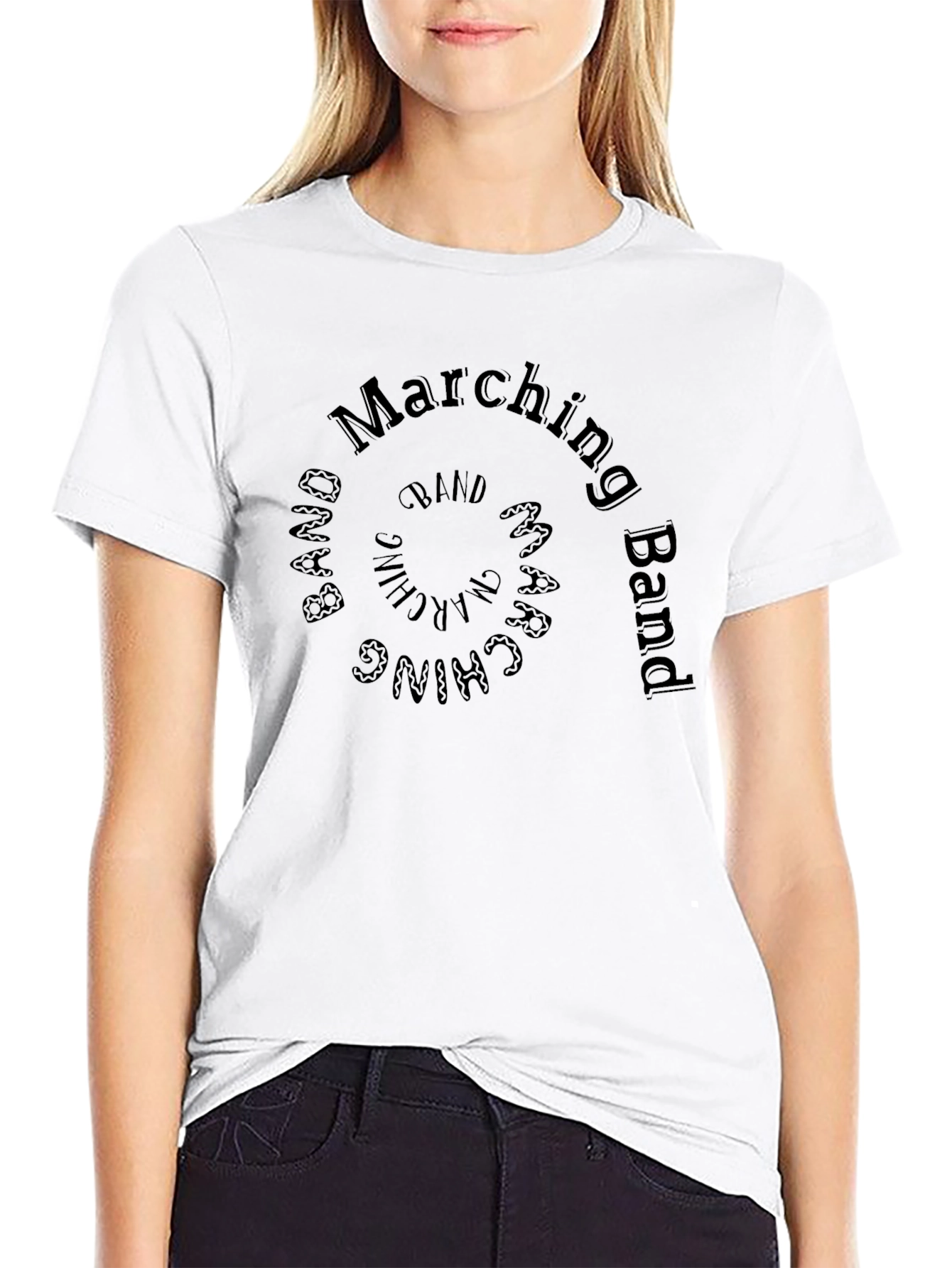 Marching Band Spiral Graphic T-Shirt