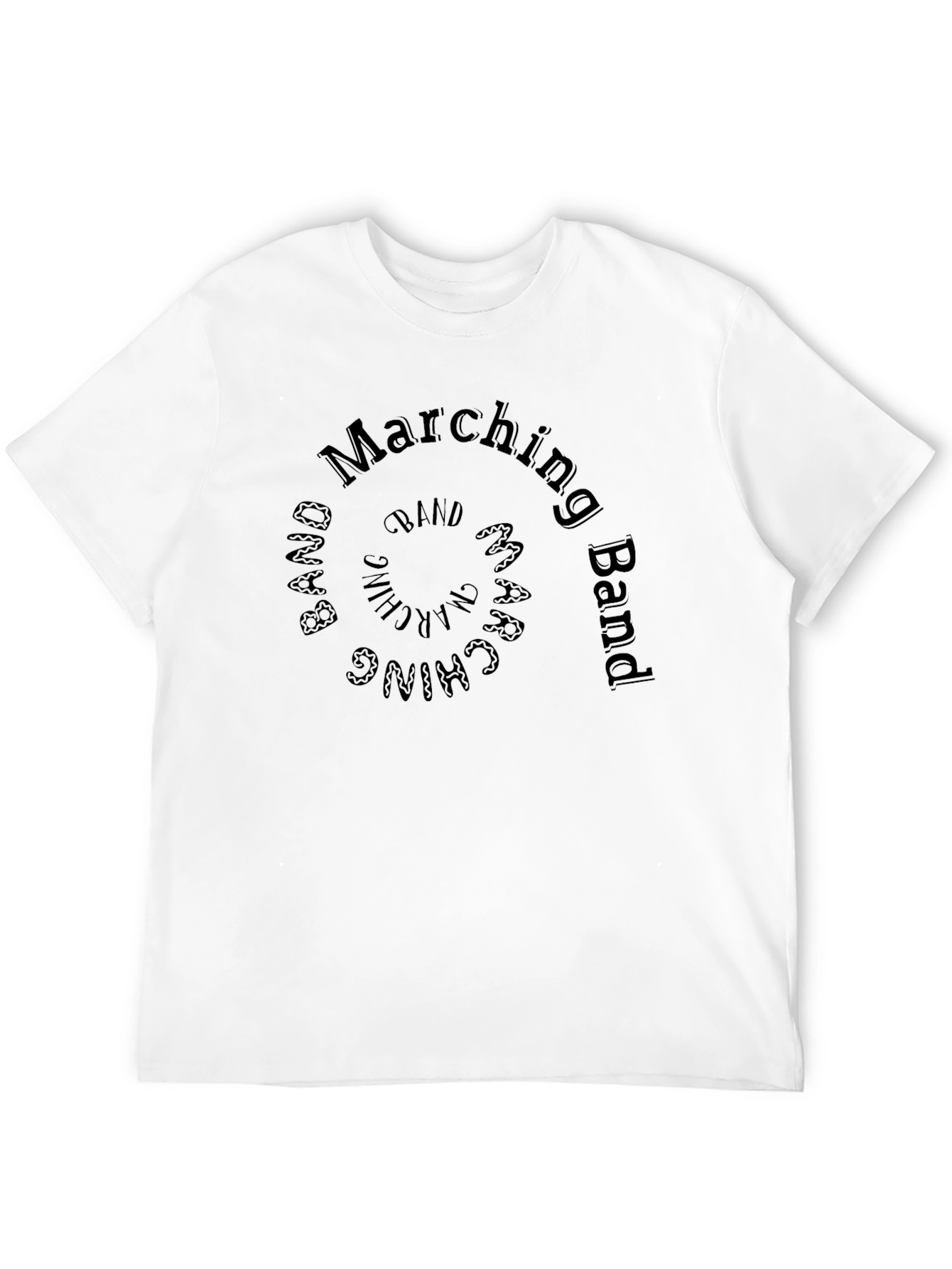Marching Band Spiral Graphic T-Shirt