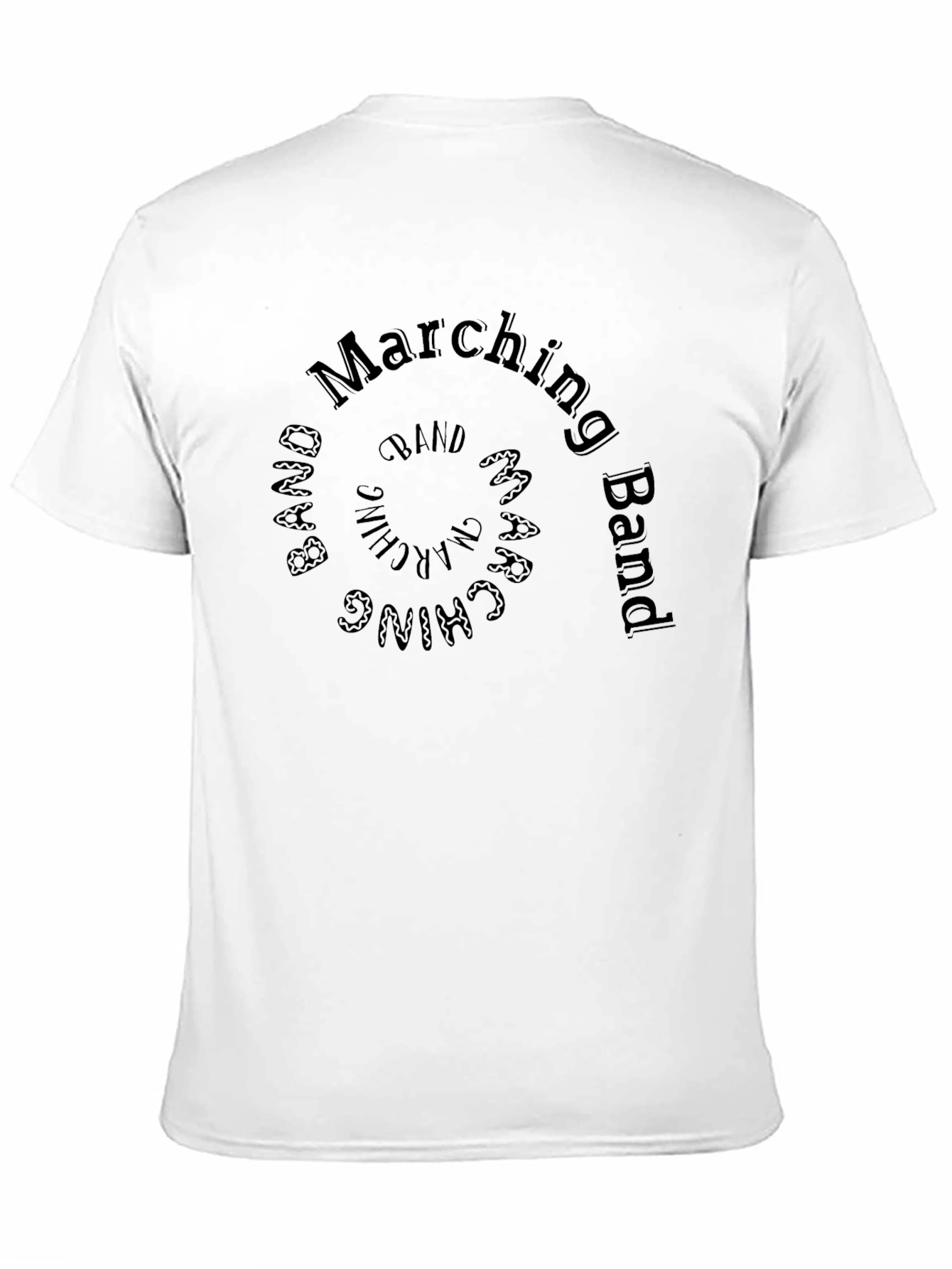 Marching Band Spiral Graphic T-Shirt
