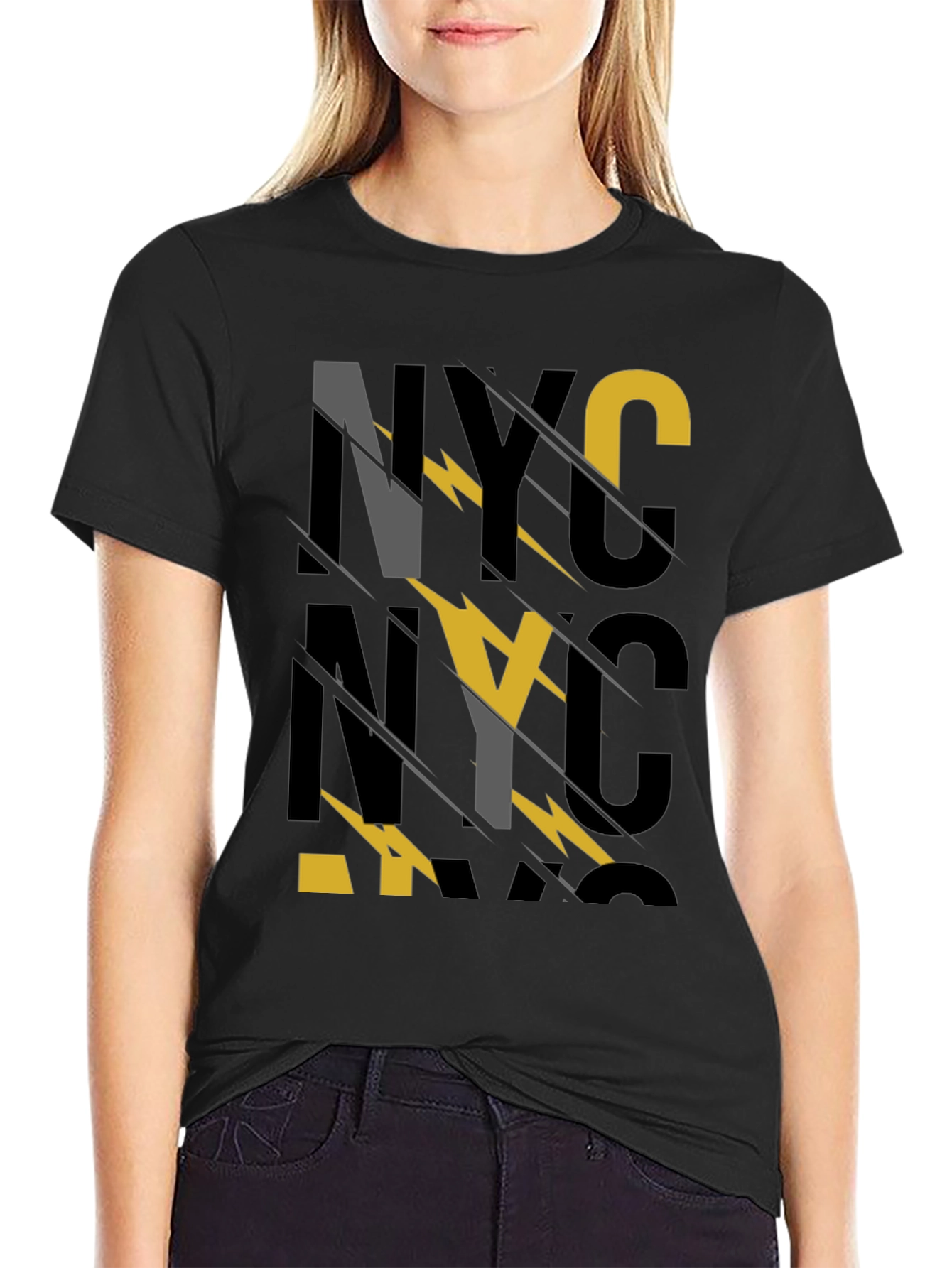 NYC Graphic Tee - Mens Black Short Sleeve