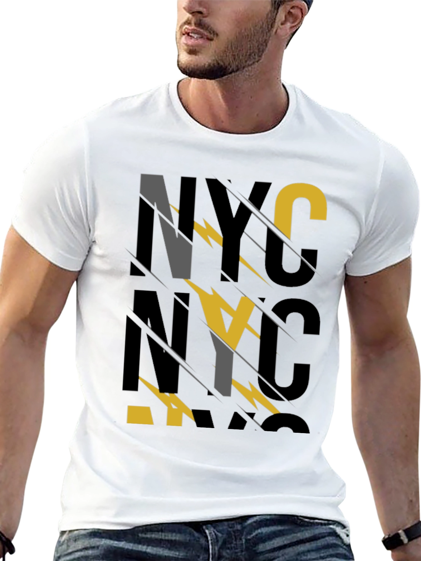 NYC Graphic Tee - Mens Black Short Sleeve