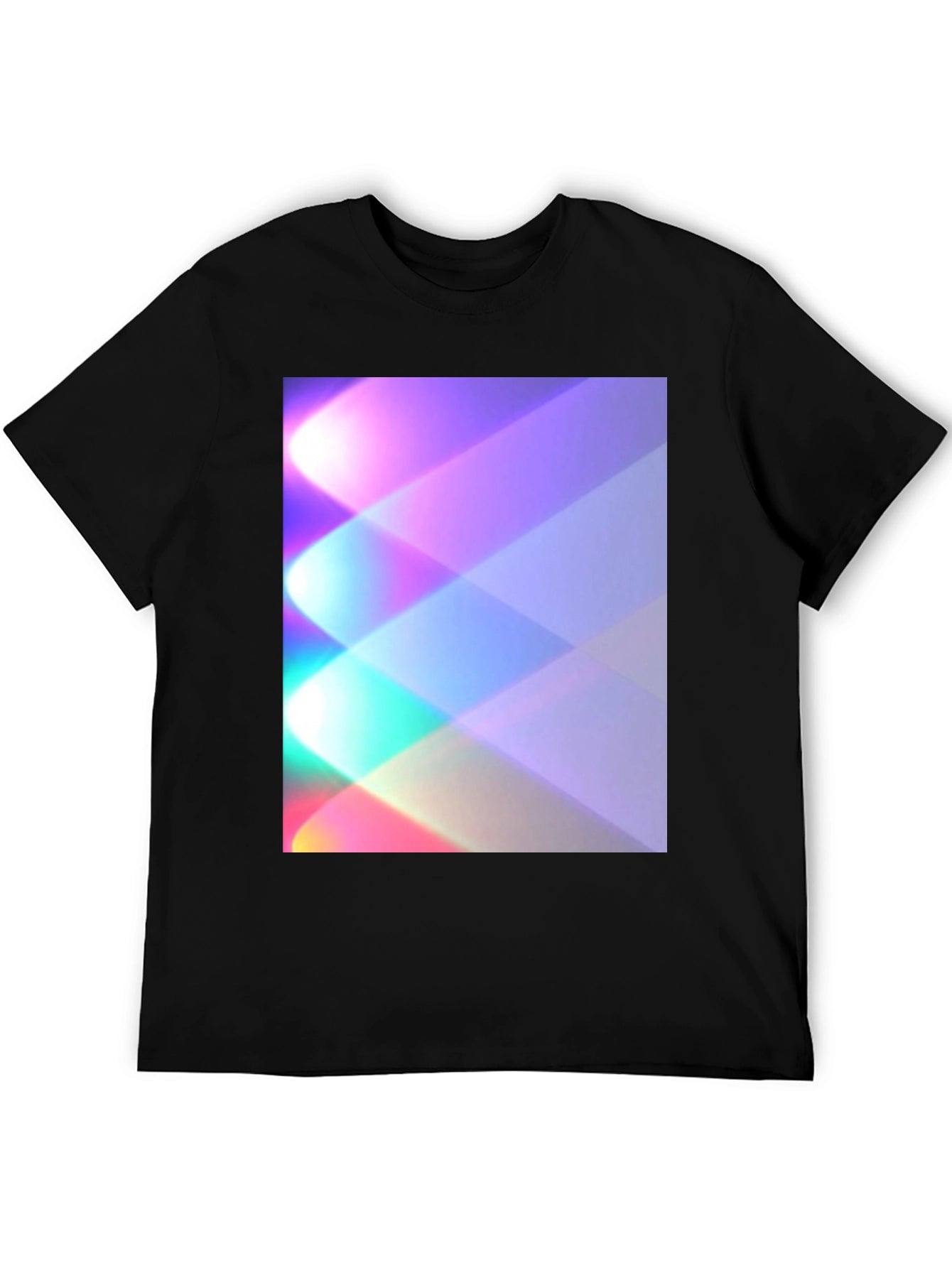 Abstract Prism Graphic Tee - Modern Style