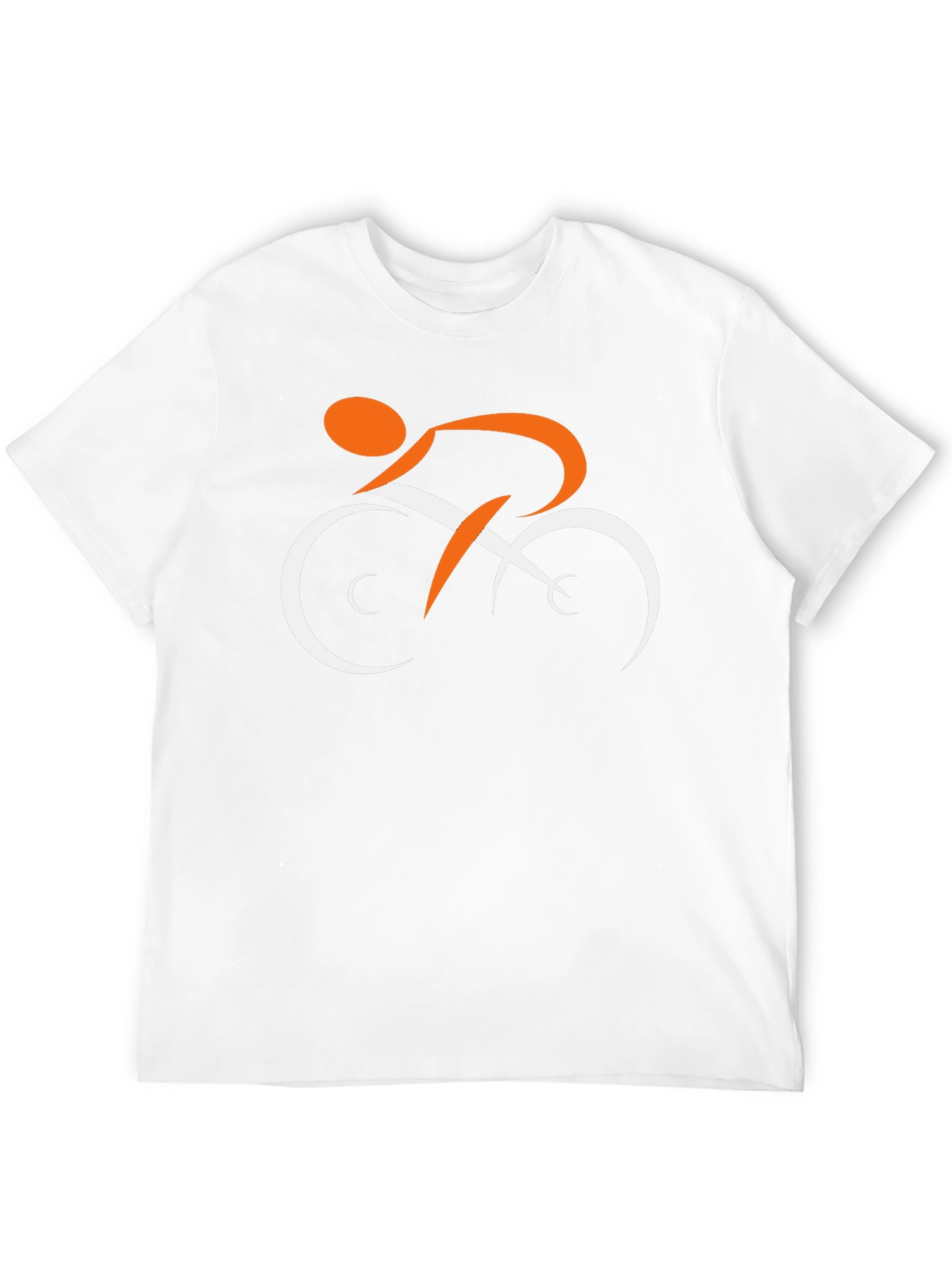 Stylish Black T-Shirt with Cyclist Graphic