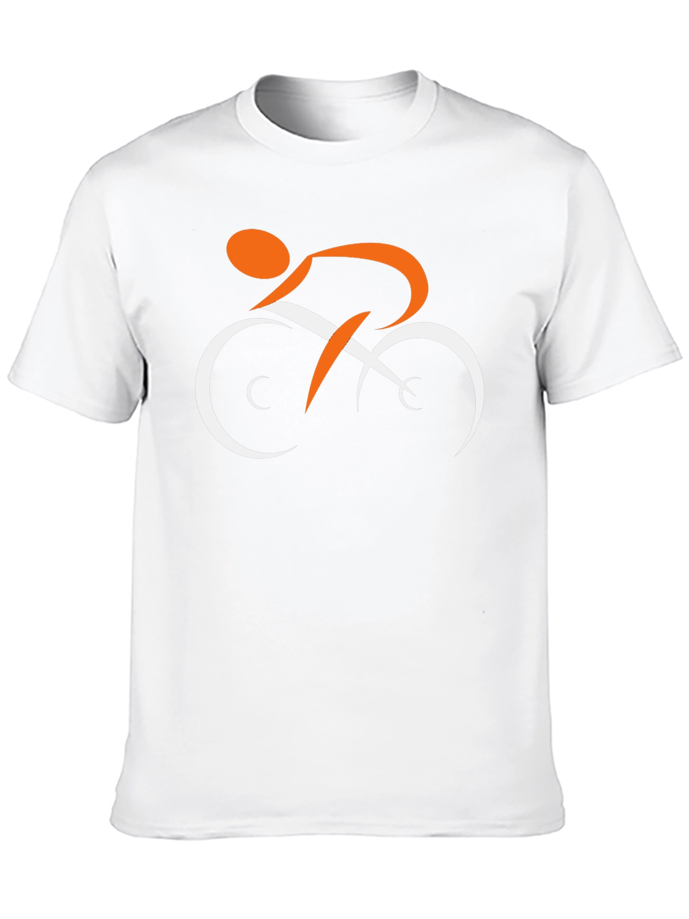Stylish Black T-Shirt with Cyclist Graphic
