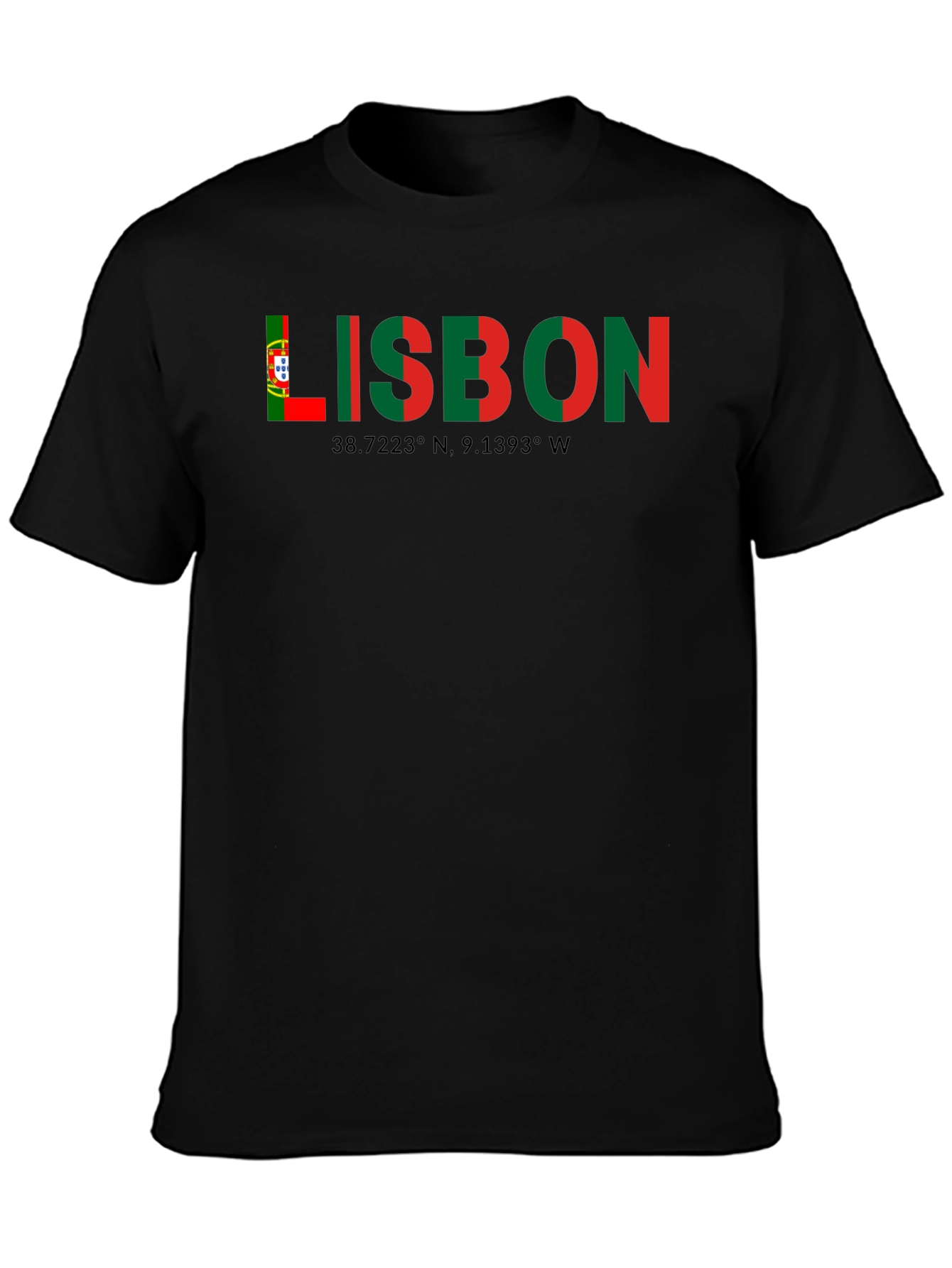 Lisbon Coordinates Graphic T-Shirt