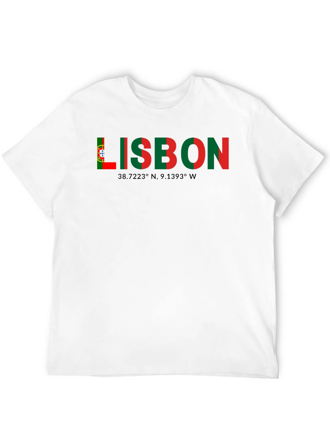 Lisbon Coordinates Graphic T-Shirt