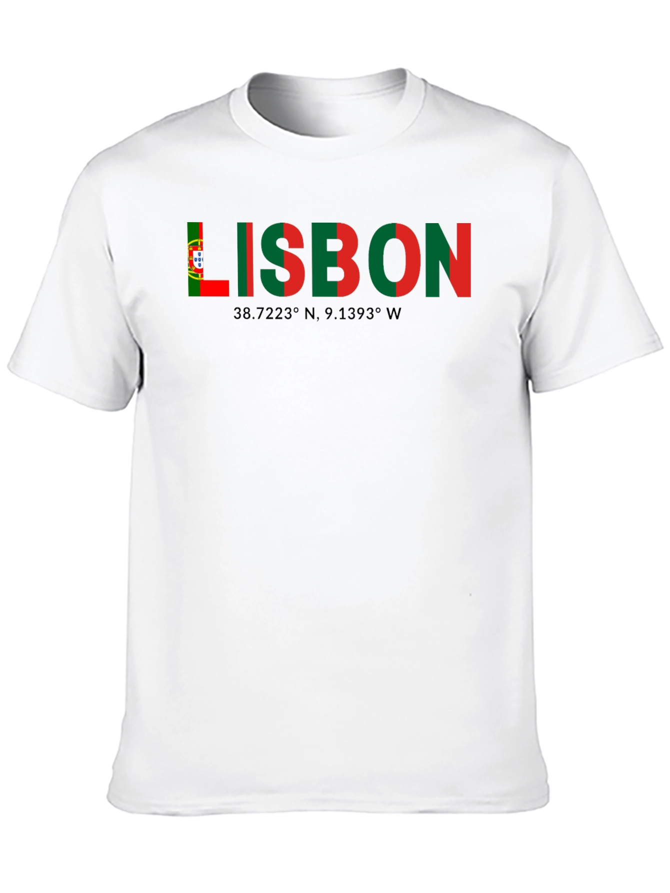 Lisbon Coordinates Graphic T-Shirt