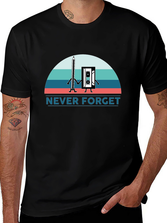 Retro Never Forget Cassette Tape T-Shirt