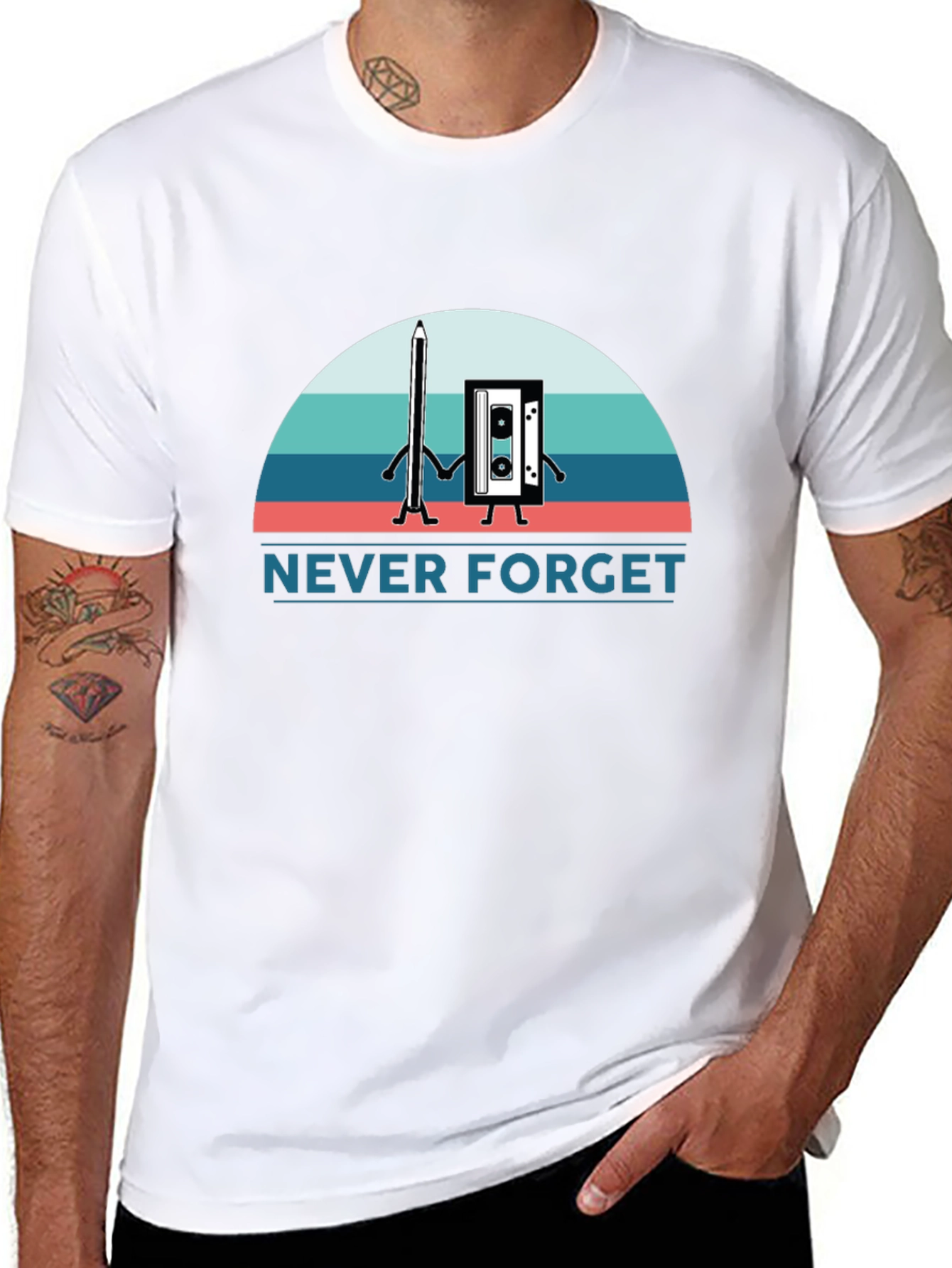 Retro Never Forget Cassette Tape T-Shirt