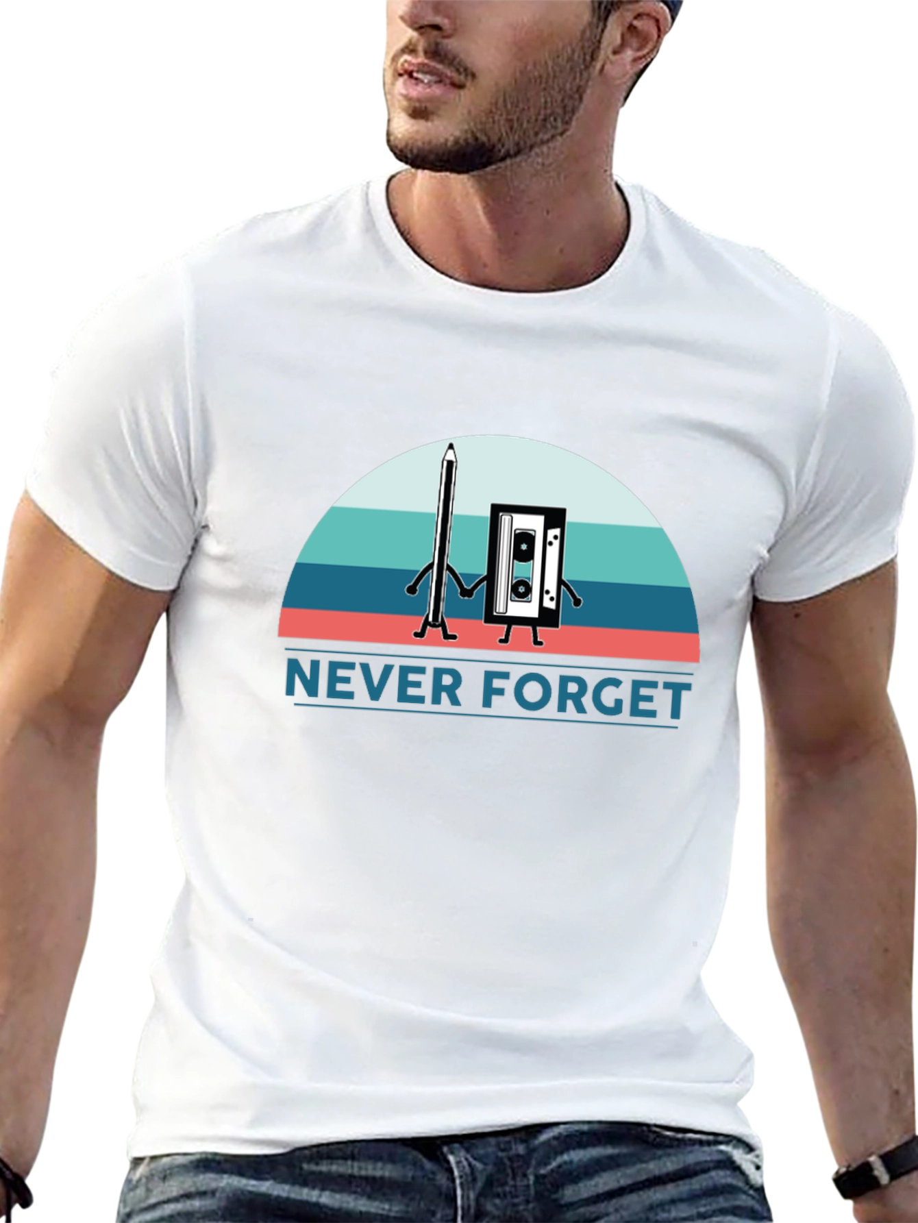 Retro Never Forget Cassette Tape T-Shirt